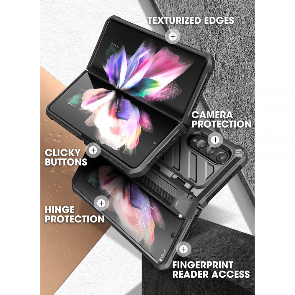 Unicorn Beetle Pro Case Samsung Galaxy Z Fold 3 Zwart