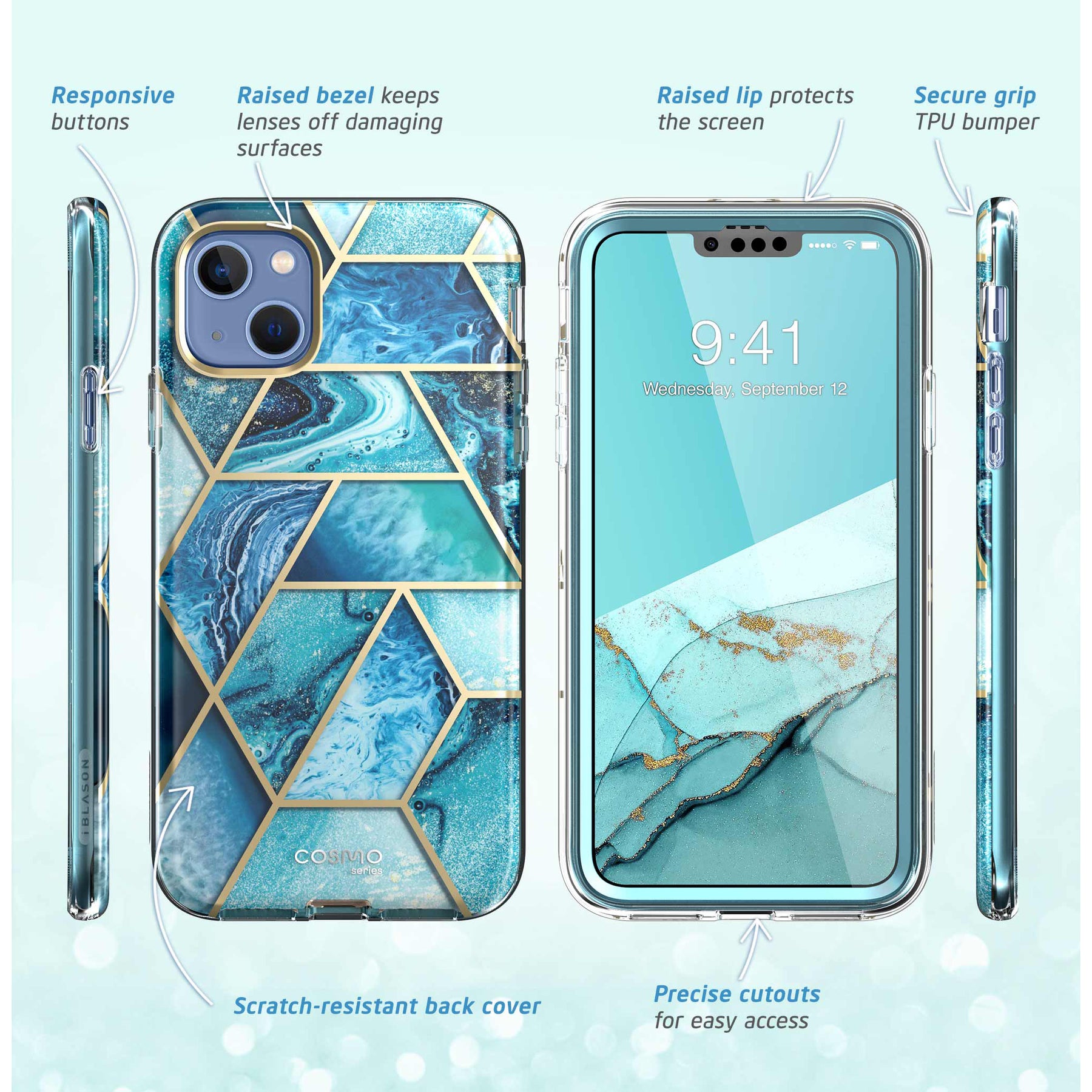 Cosmo Case iPhone 13 Ocean Blue