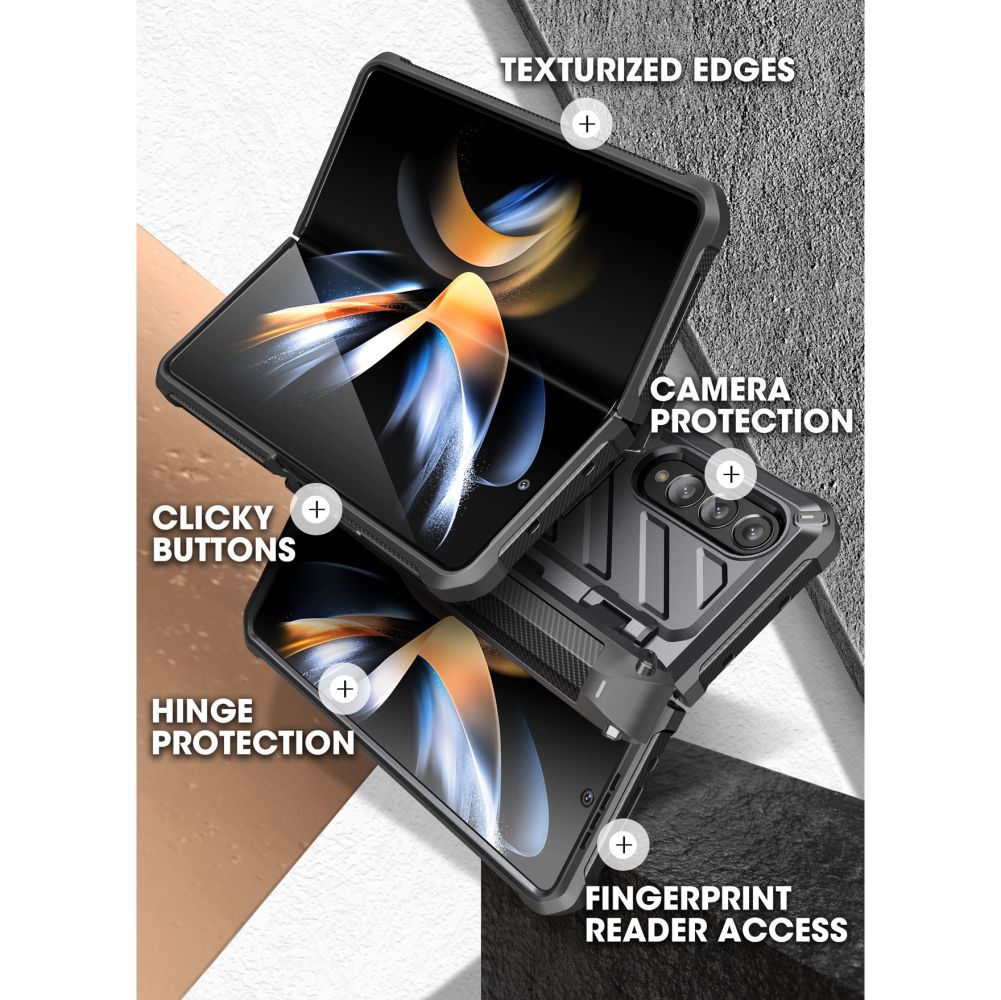 Unicorn Beetle Pro Case Samsung Galaxy Z Fold 4 Zwart