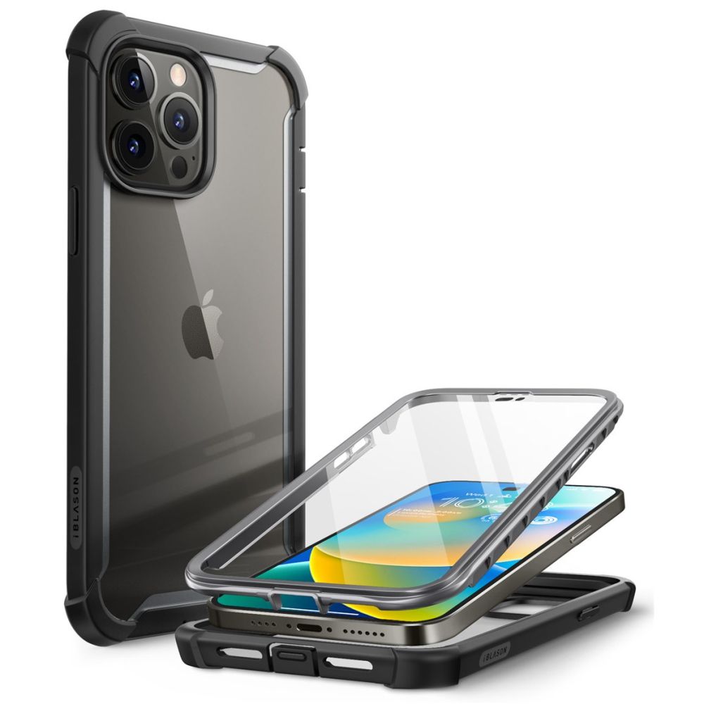 Ares Clear Case iPhone 14 Pro Max Zwart
