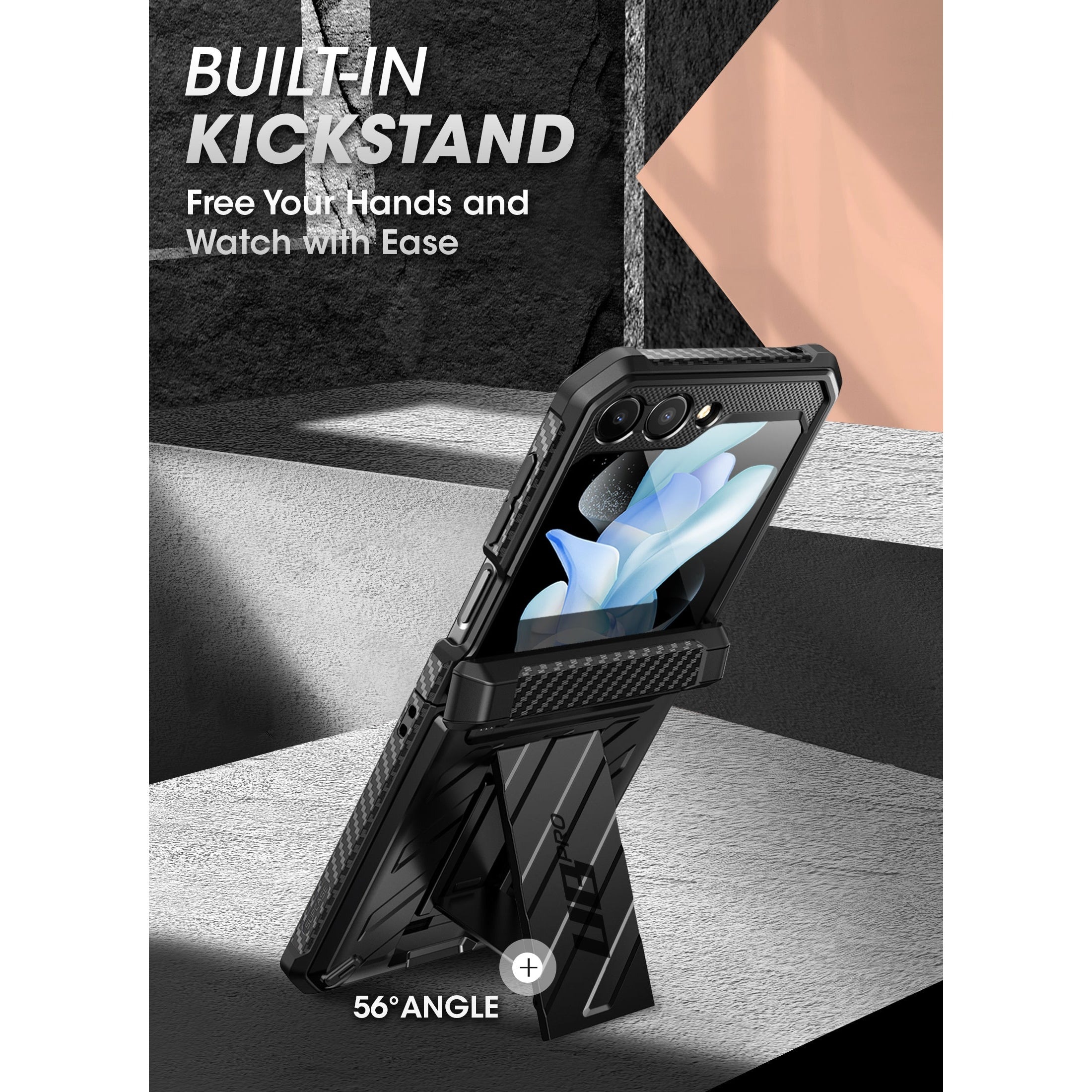 Unicorn Beetle Pro Case Samsung Galaxy Z Flip 5 zwart
