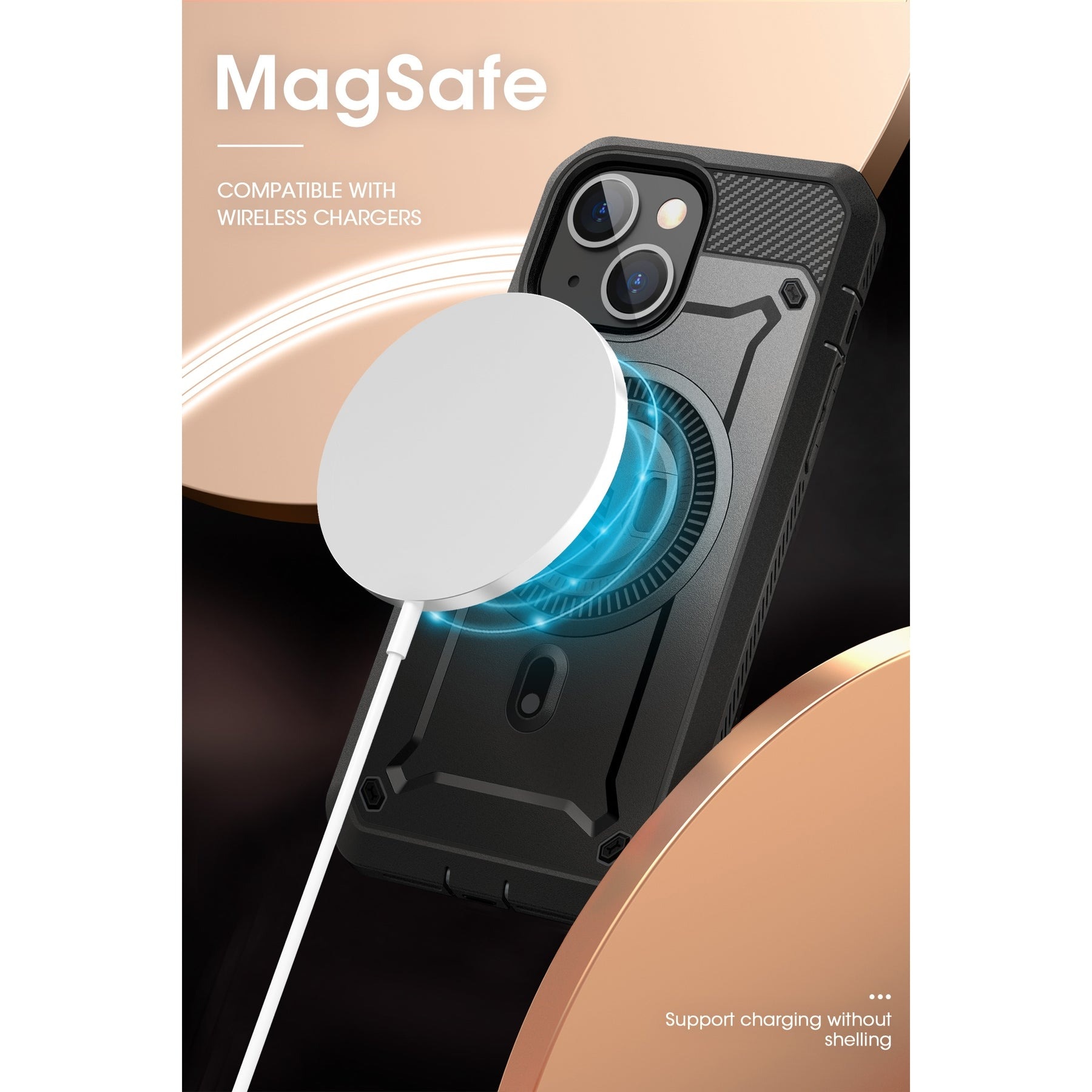 Unicorn Beetle Pro MagSafe Case iPhone 15 zwart