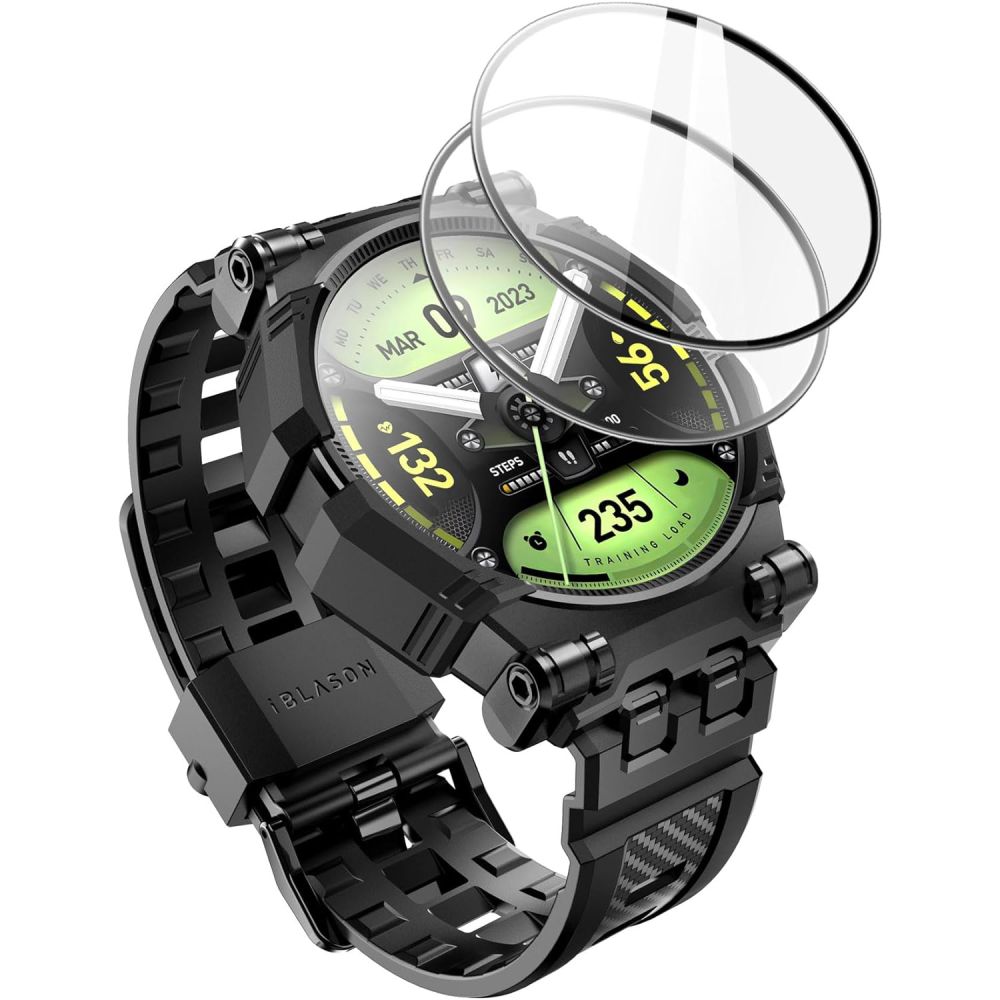 Iblsn Armorbox Wristband Samsung Galaxy Watch 4 44mm zwart