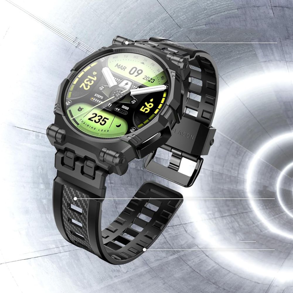 Iblsn Armorbox Wristband Samsung Galaxy Watch 4 44mm zwart
