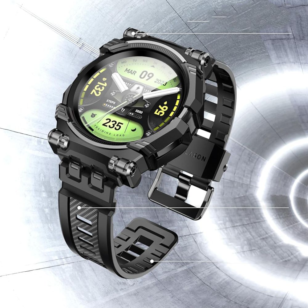 Iblsn Armorbox Wristband Samsung Galaxy Watch 6 Classic 47mm zwart
