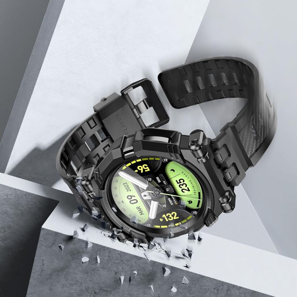 Iblsn Armorbox Wristband Samsung Galaxy Watch 6 Classic 47mm zwart