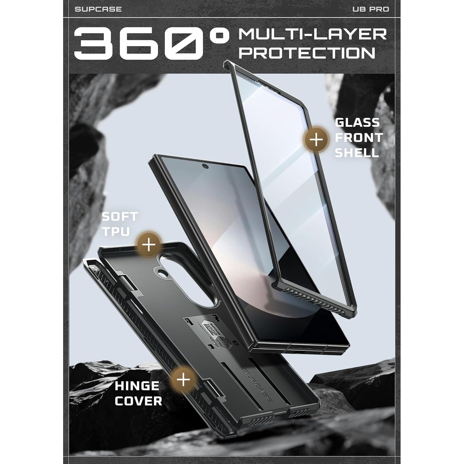 Unicorn Beetle Pro Case Samsung Galaxy Z Fold 7 zwart