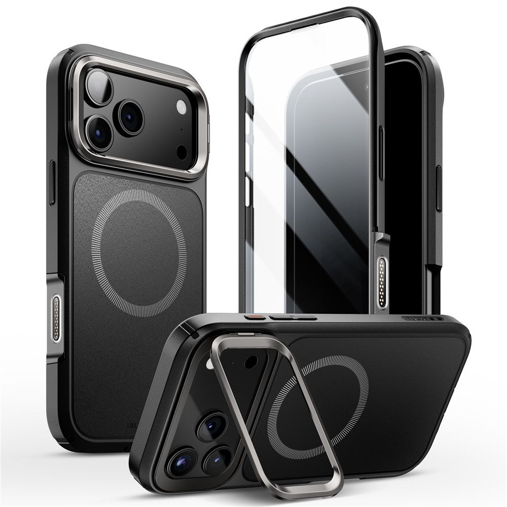 Ares Flip MagSafe Hoesje iPhone 17 Pro zwart