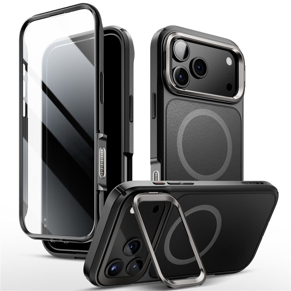 Ares Flip MagSafe Hoesje iPhone 17 Pro zwart