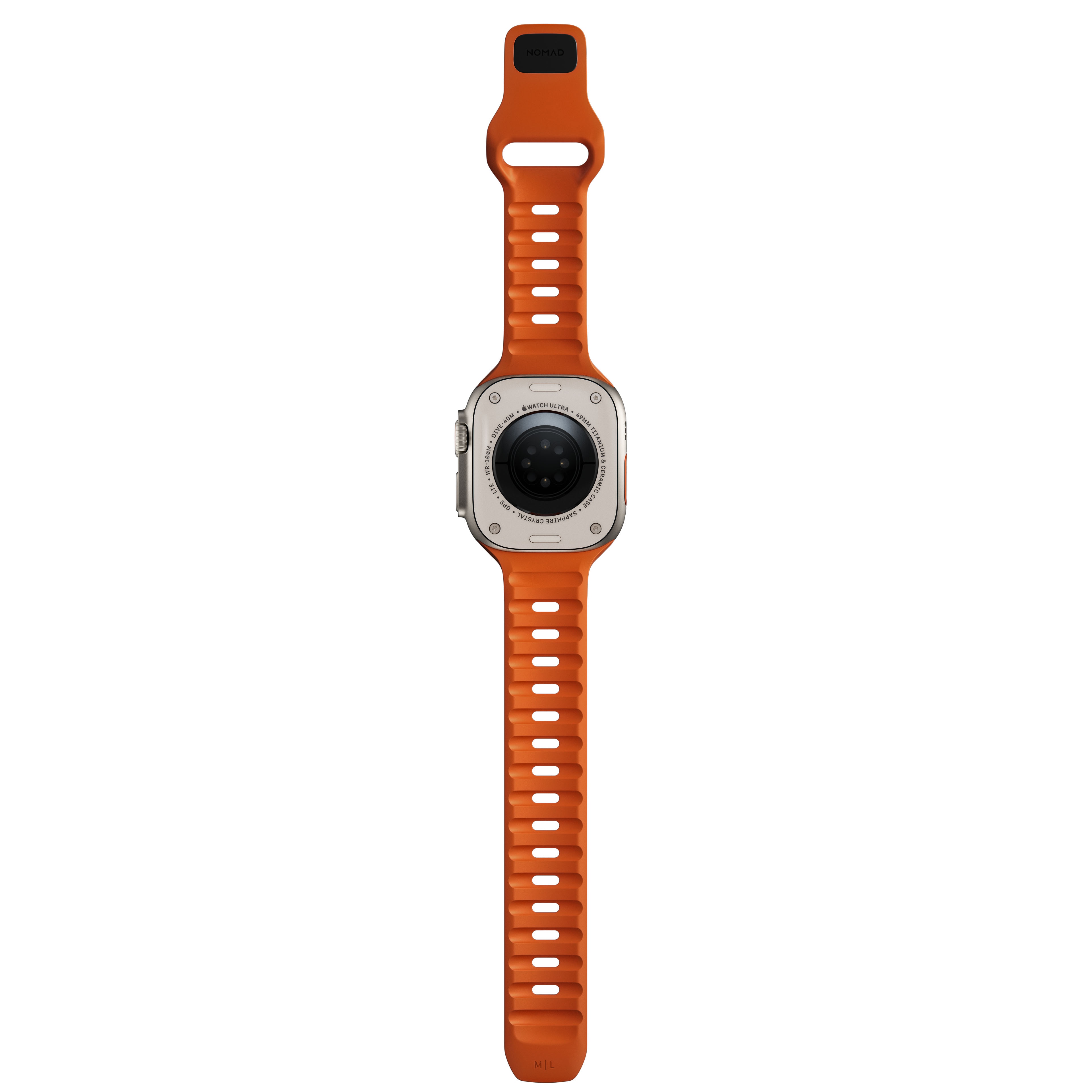 Sport Band Apple Watch 44mm Ultra Orange