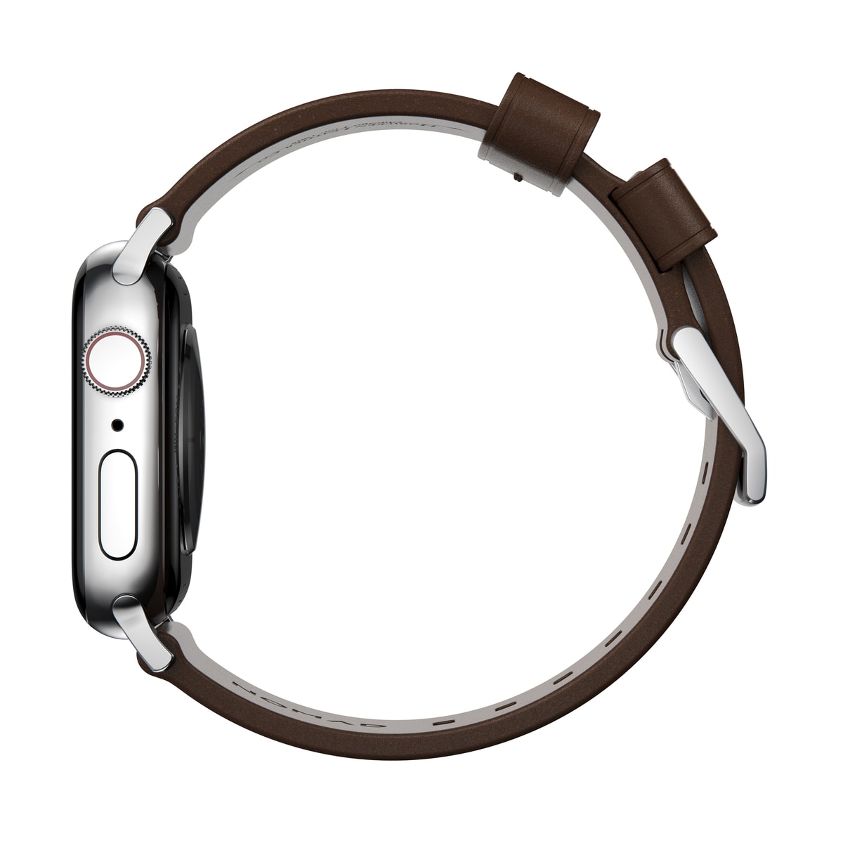 Modern Band Horween Leather Apple Watch 40mm Rustic Brown (Silver Hardware)