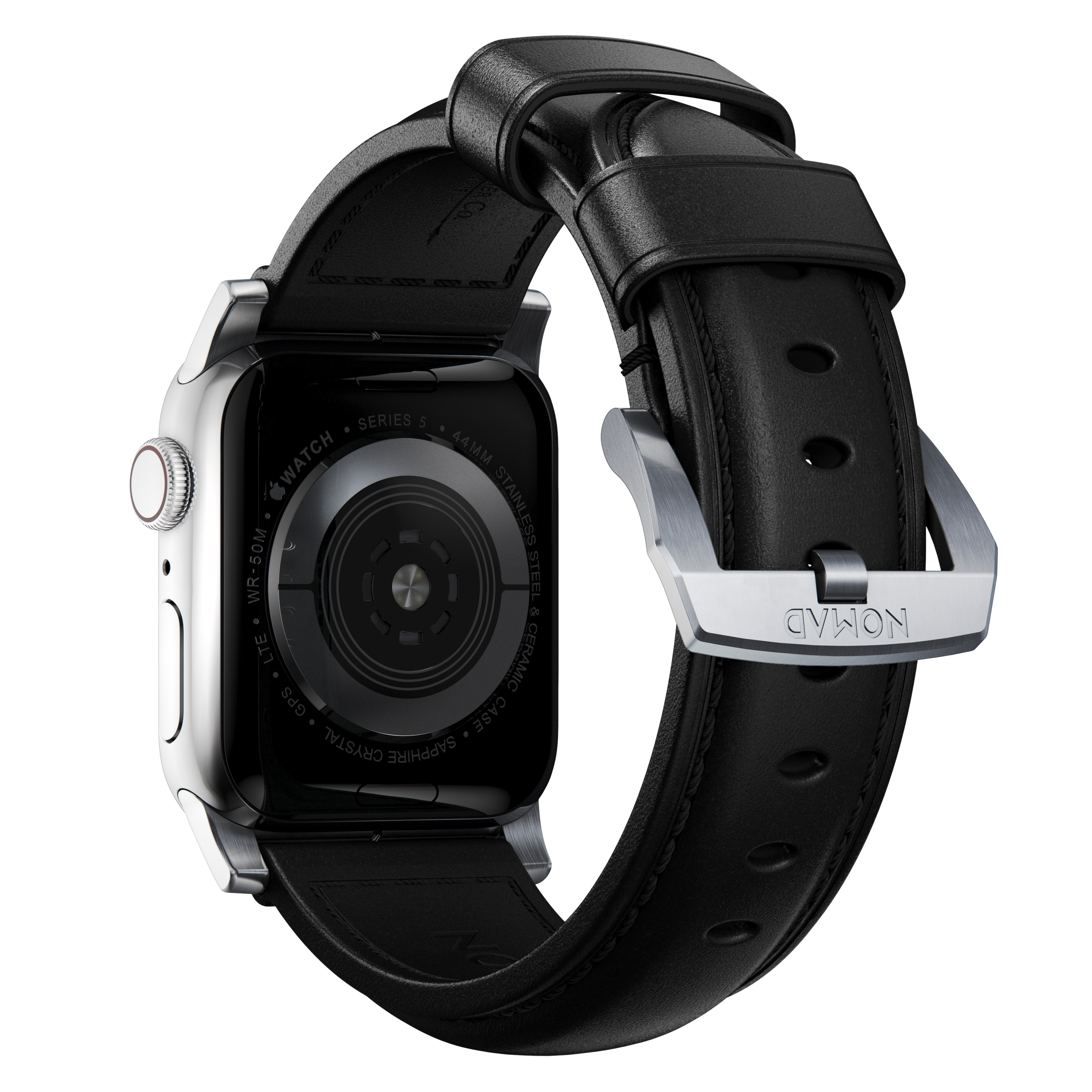 Traditional Band Apple Watch Ultra 2 49mm Black (Silver Hardware)
