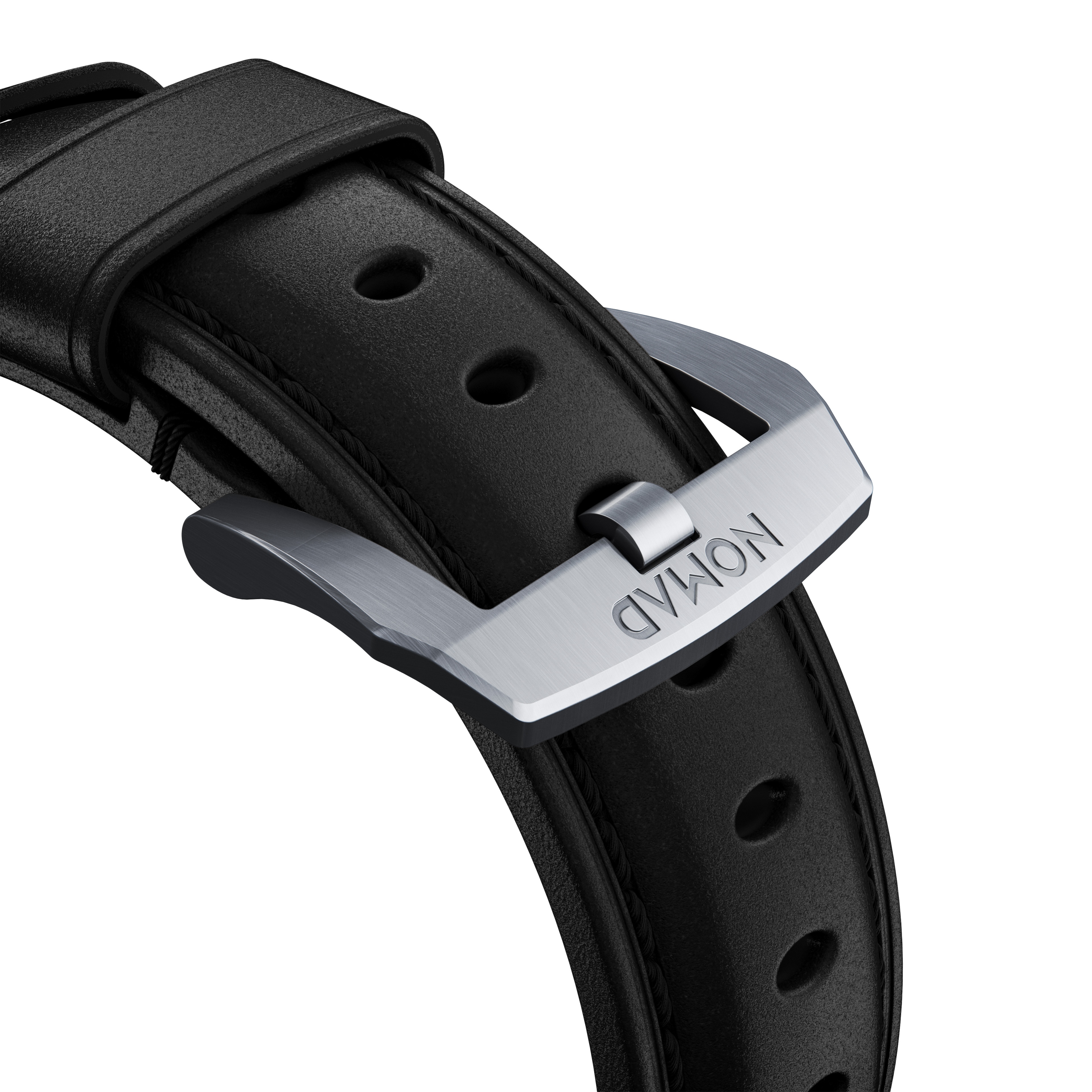 Traditional Band Apple Watch Ultra 2 49mm Black (Silver Hardware)