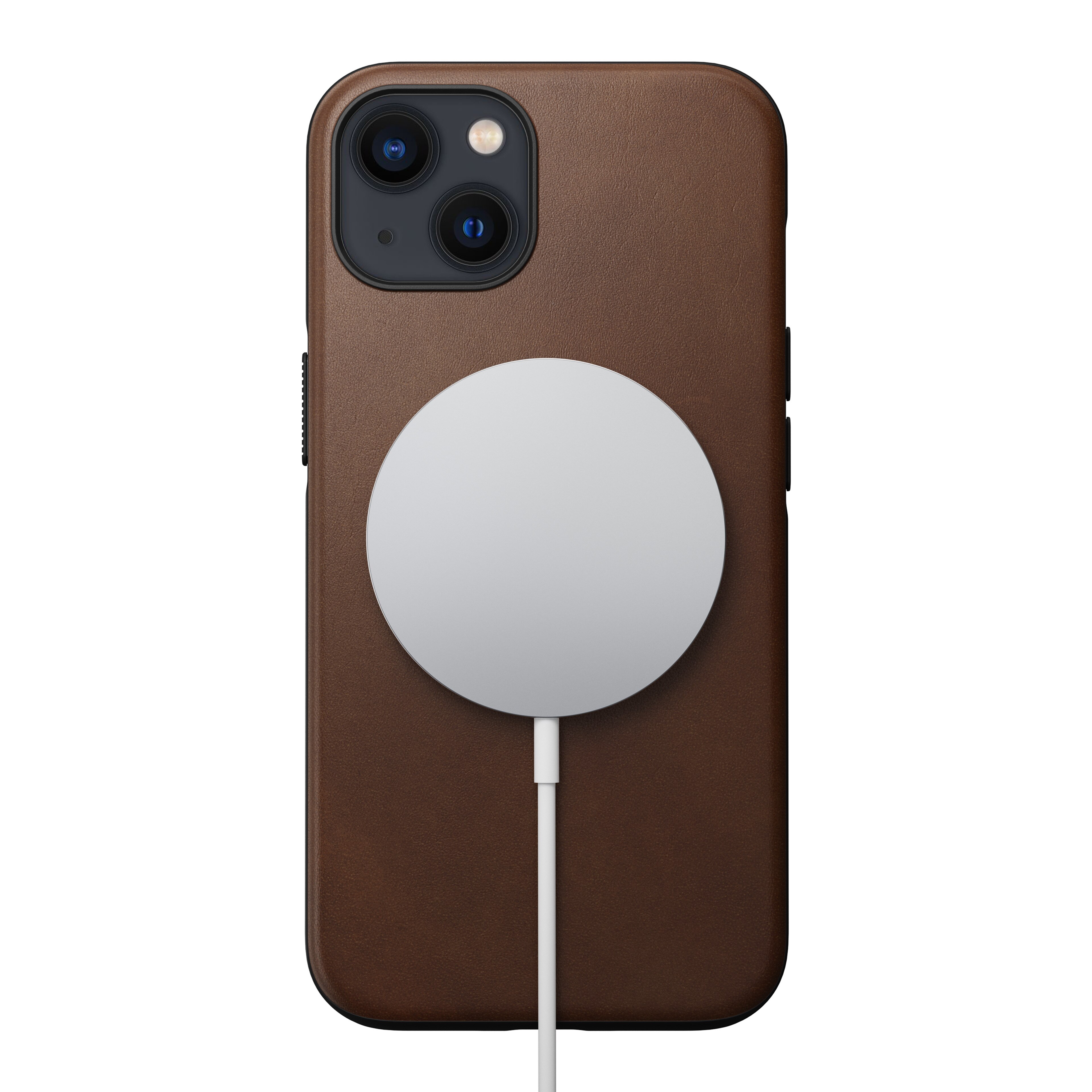 Modern Case Horween Leather MagSafe iPhone 13 Rustic Brown