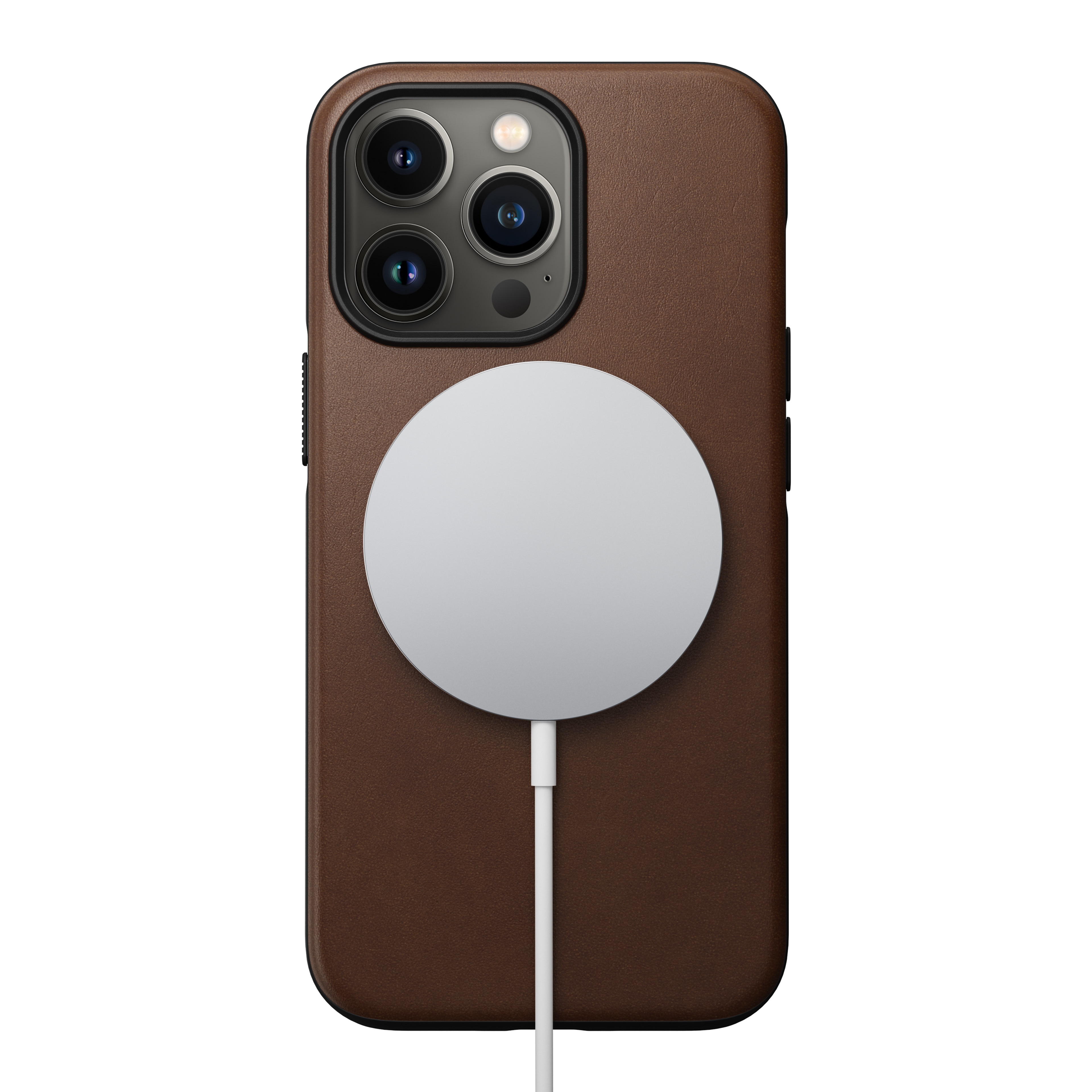 Modern Case Horween Leather MagSafe iPhone 13 Pro Rustic Brown
