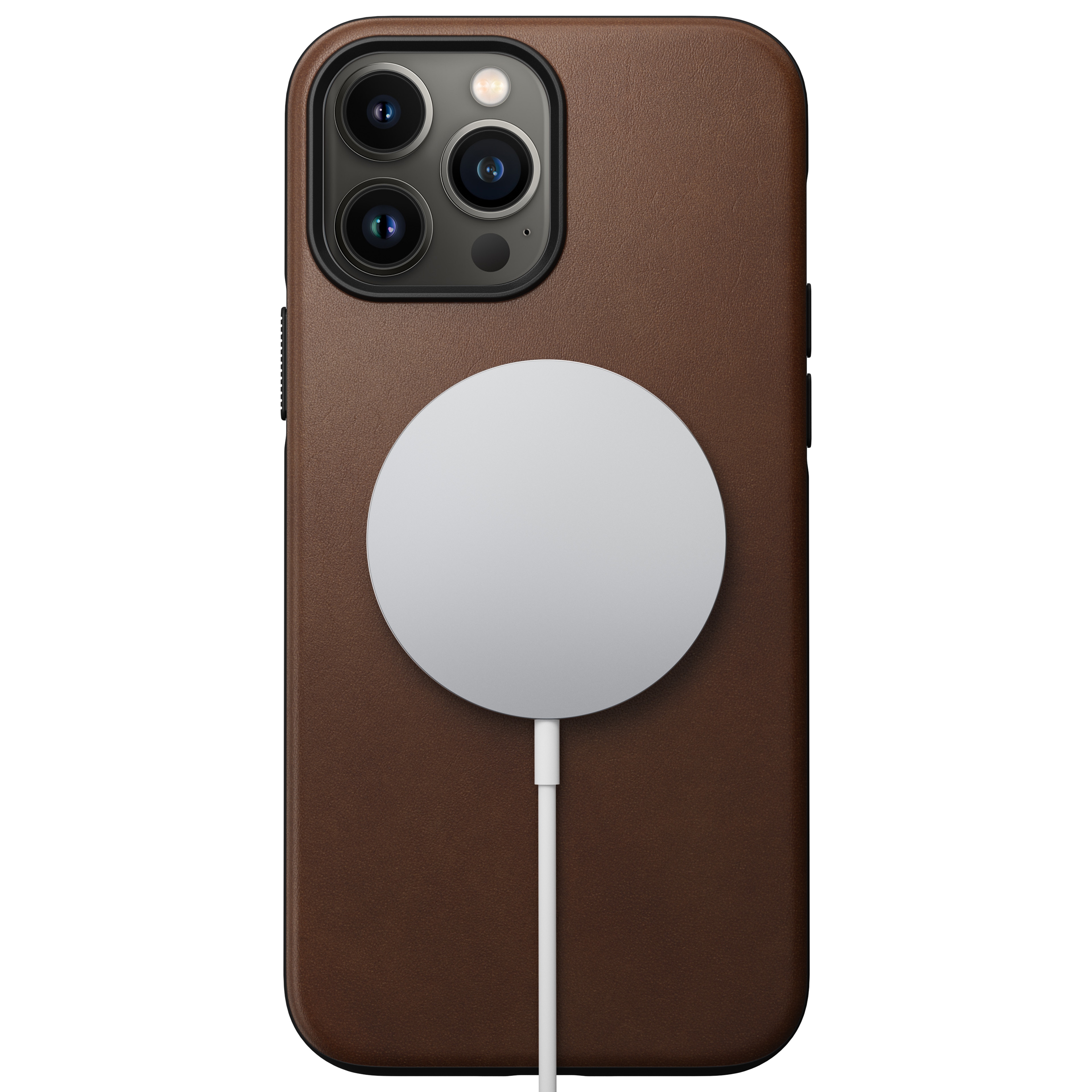 Modern Case Horween Leather MagSafe iPhone 13 Pro Max Rustic Brown