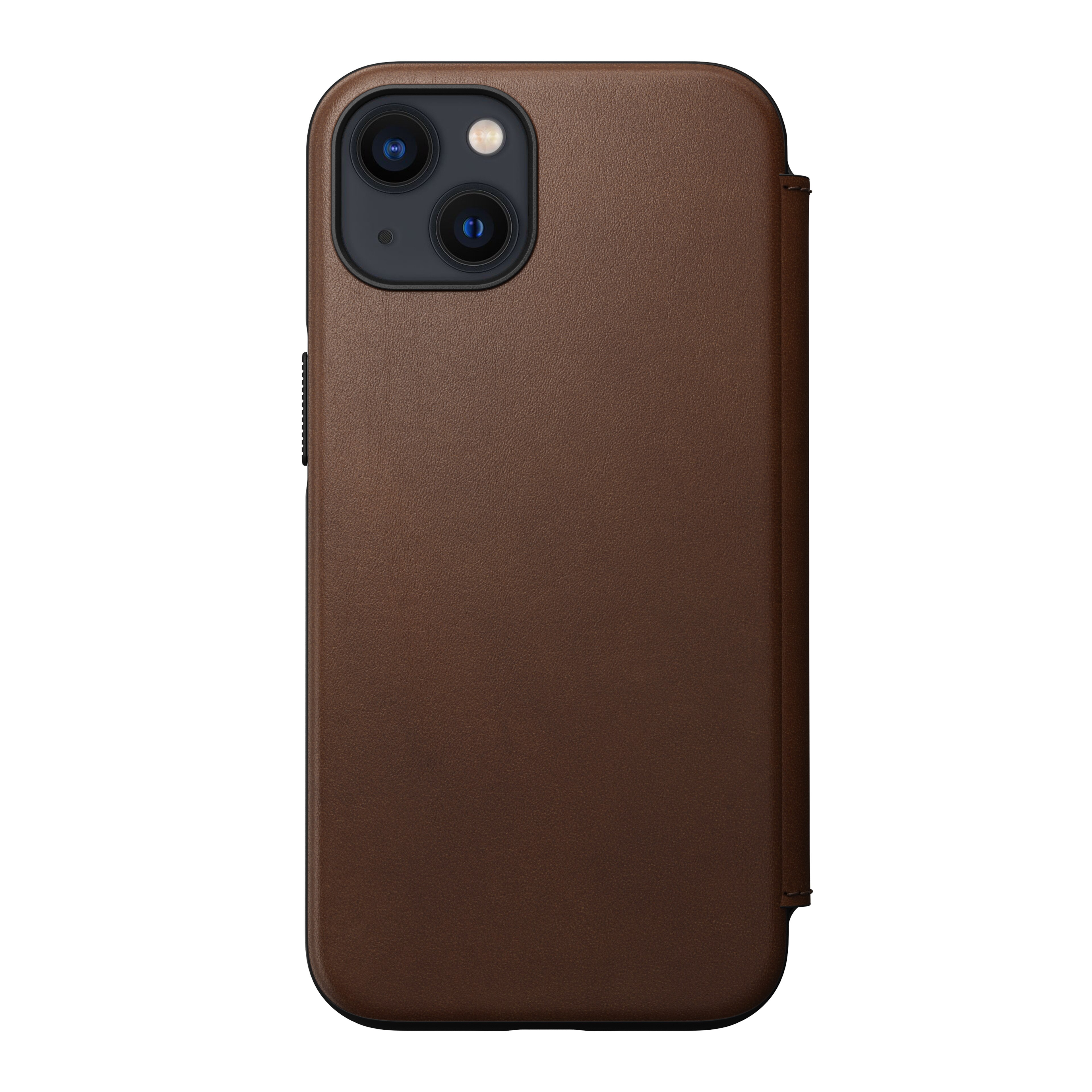 Modern Horween Leather Folio MagSafe iPhone 13 Rustic Brown