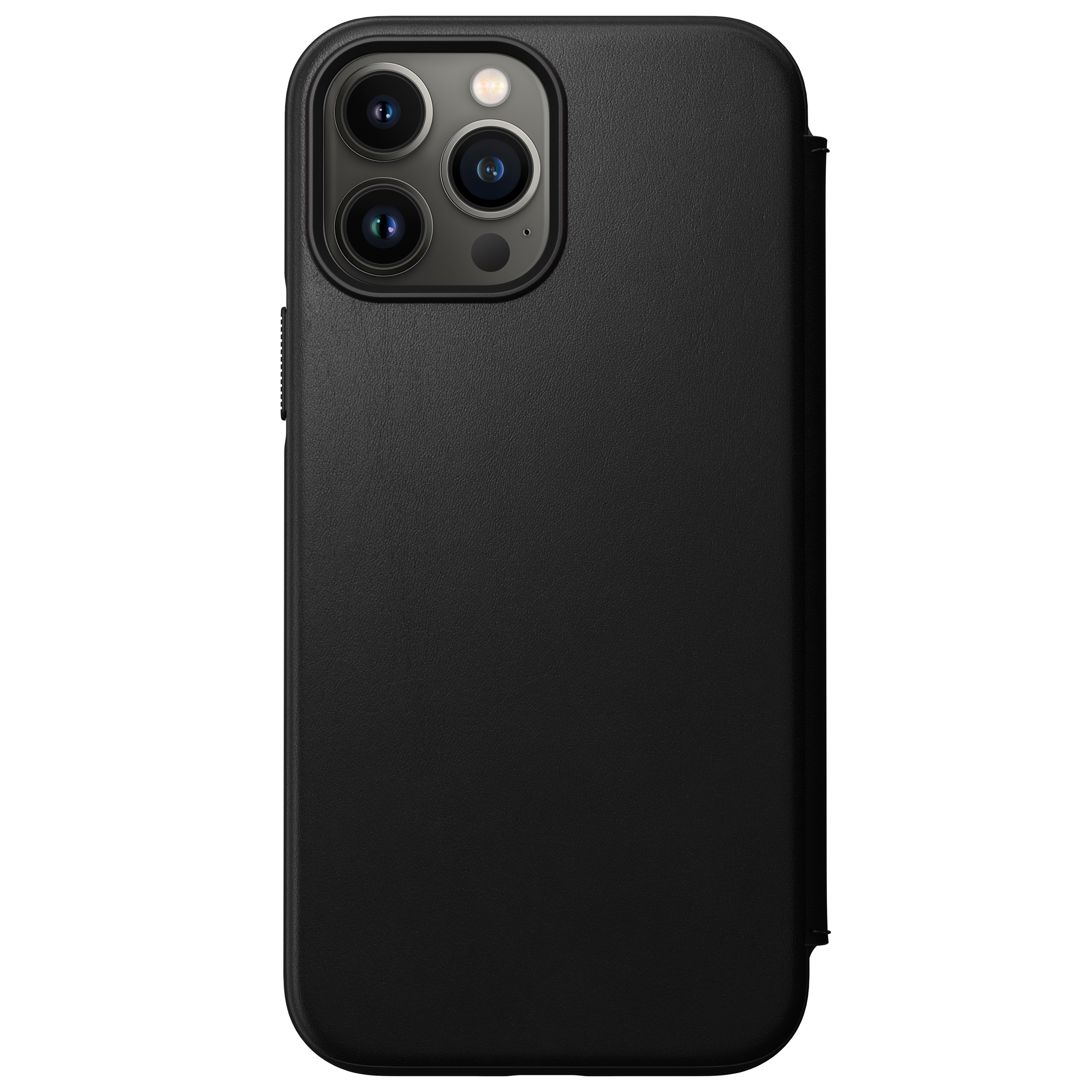 Modern Horween Leather Folio iPhone 13 Pro Max Black