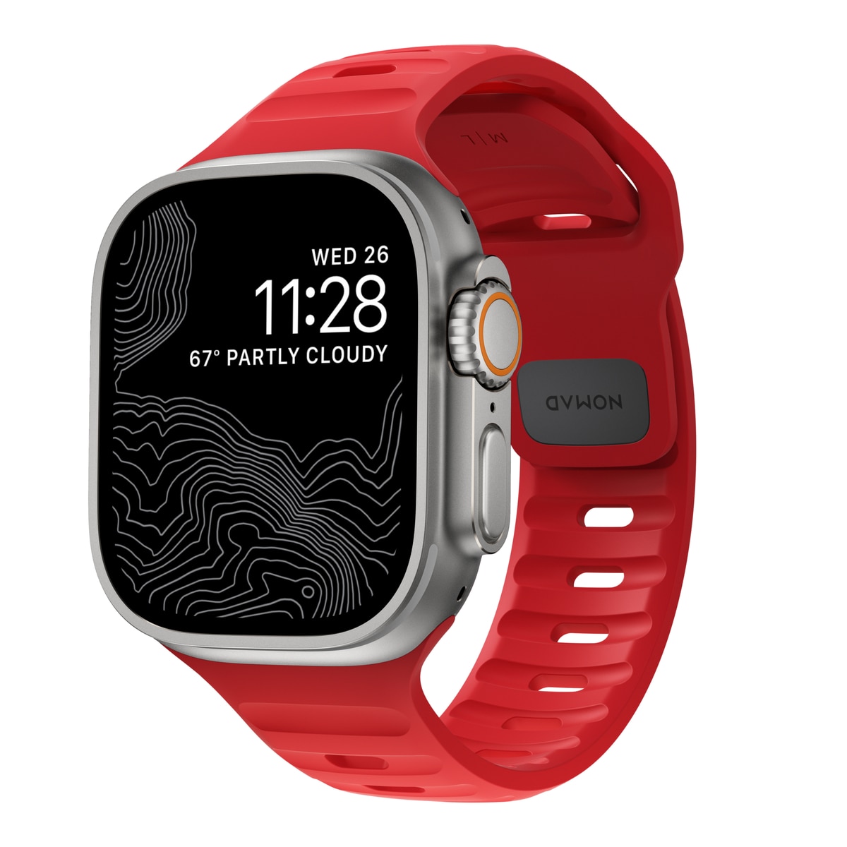 Red watch band apple 2025