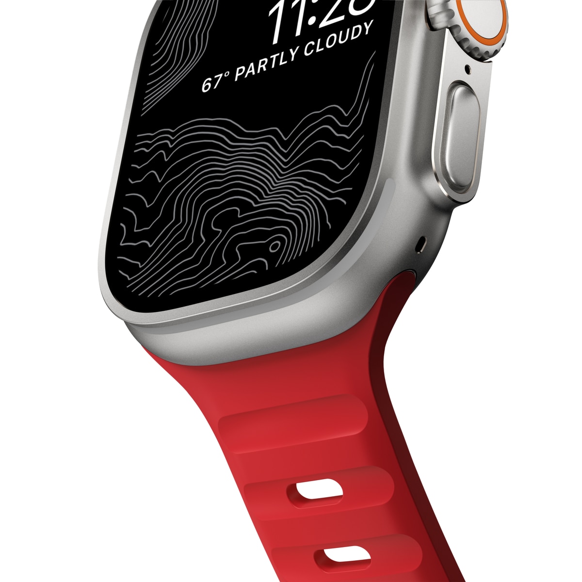 Sport Band Apple Watch 42/44/45 mm Night Watch Red - Limited edition