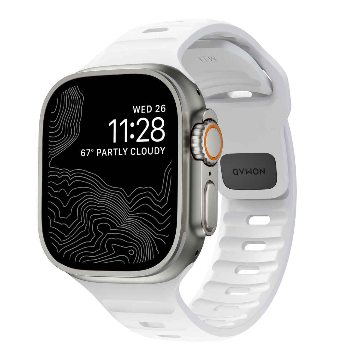 Sport Band Apple Watch 45mm Series 7 White