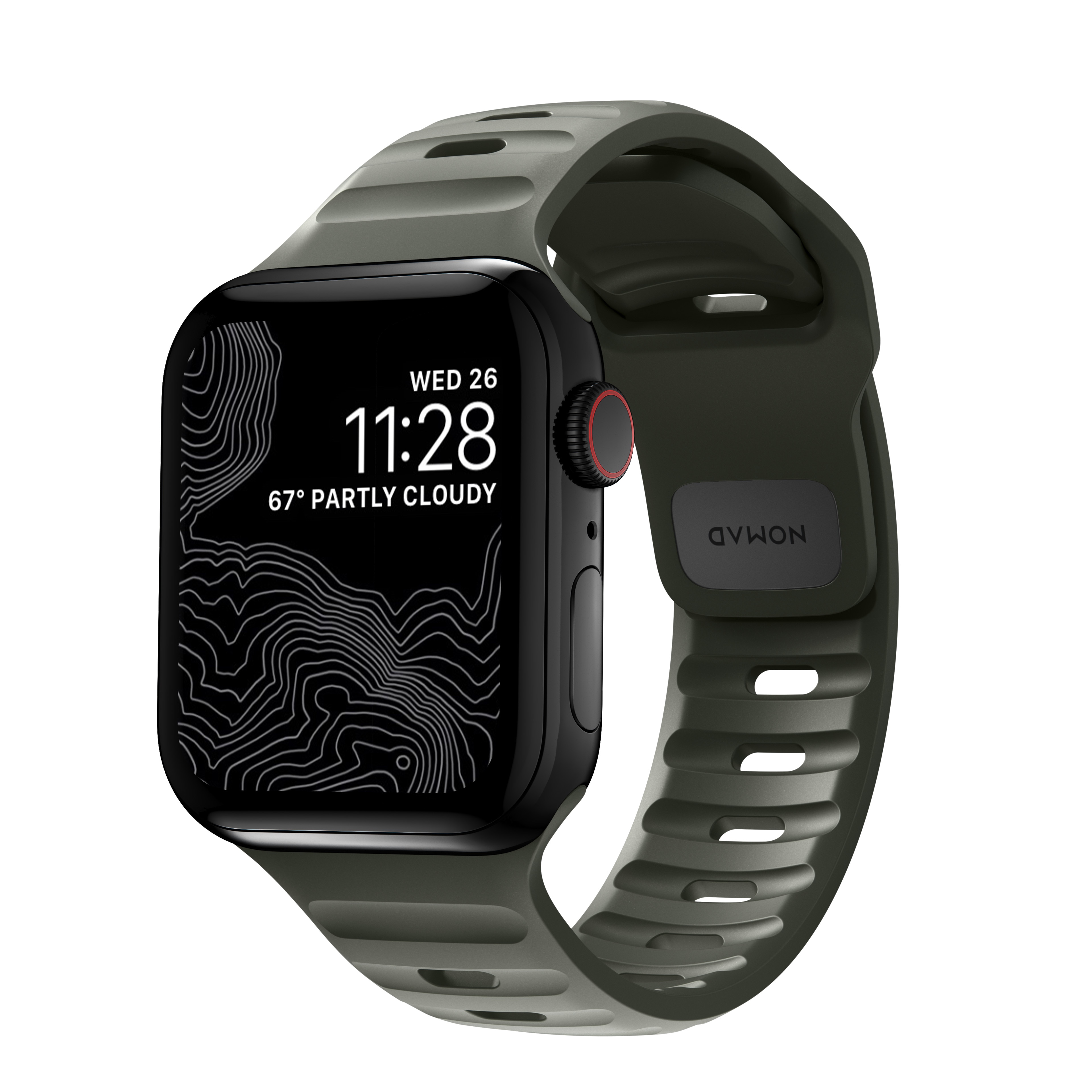 Sport Band Apple Watch 42mm Ash Green