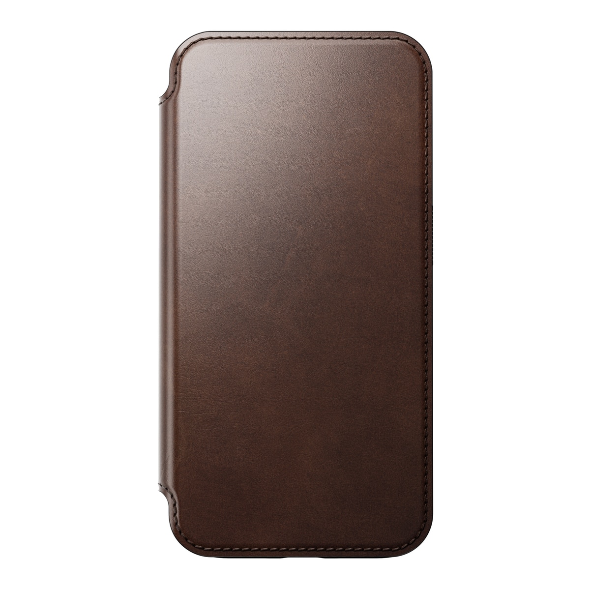 Modern Horween Leather Folio iPhone 15 Pro MagSafe Rustic Brown