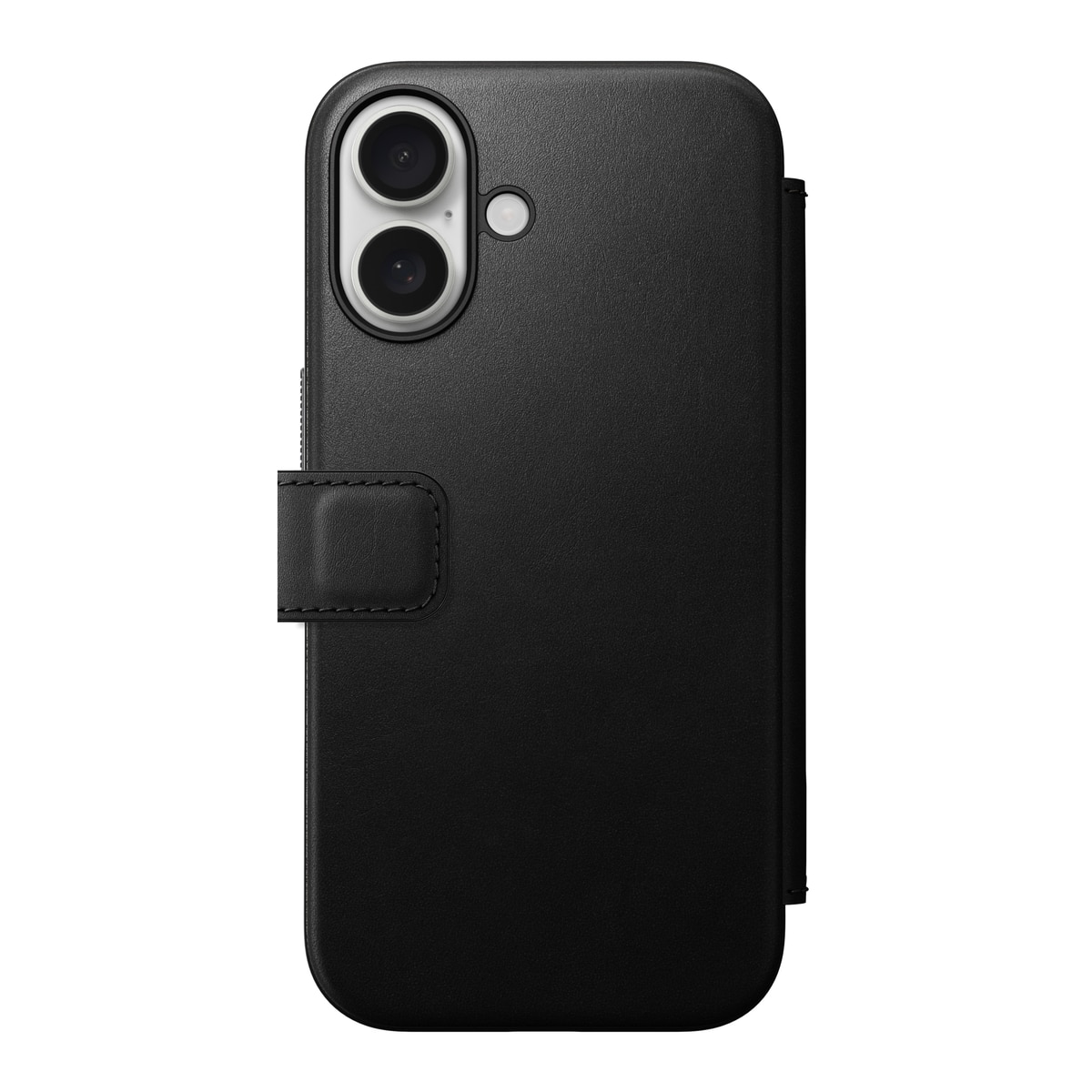 Modern Leather Folio MagSafe iPhone 16 Black