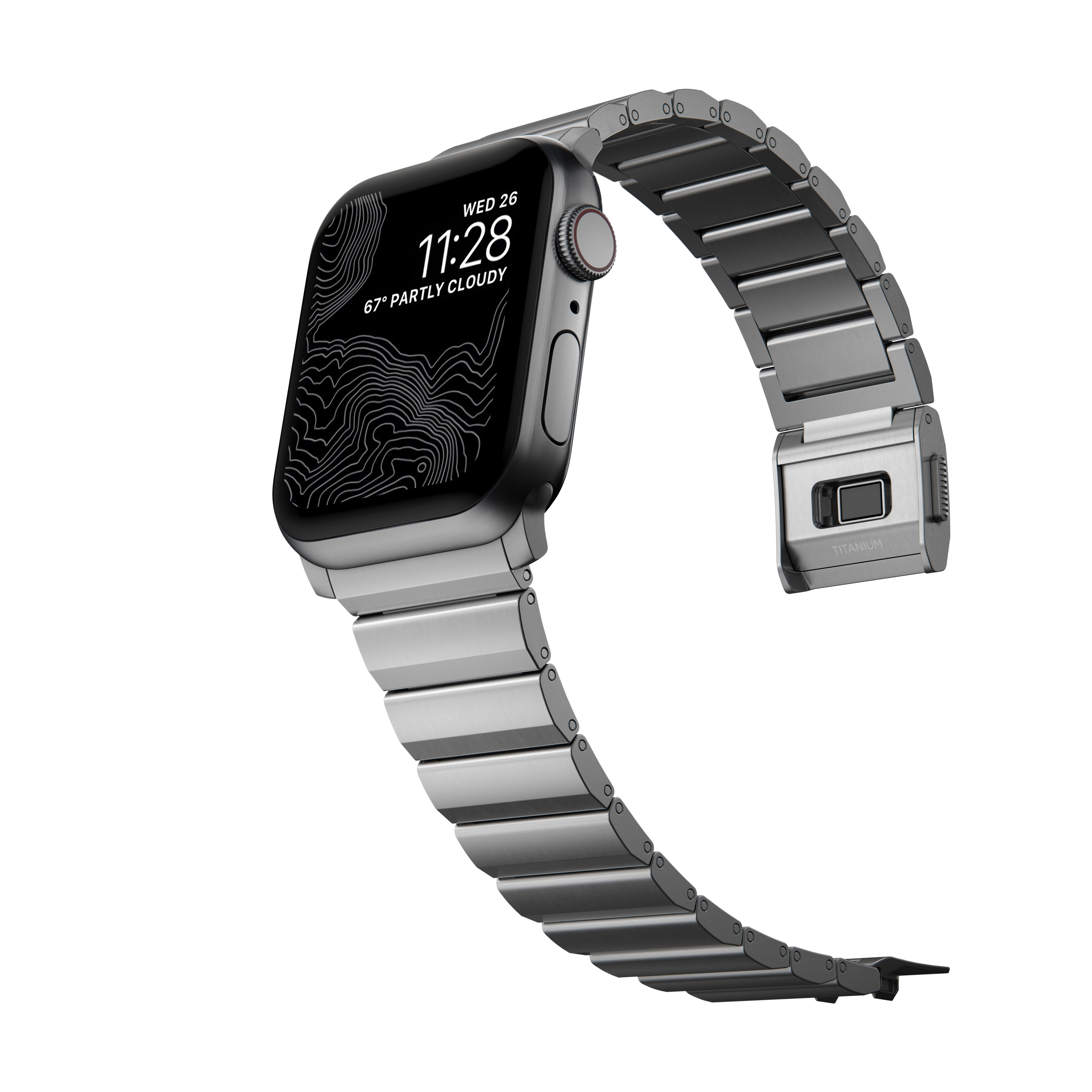 Titanium Band Apple Watch 44mm Silver