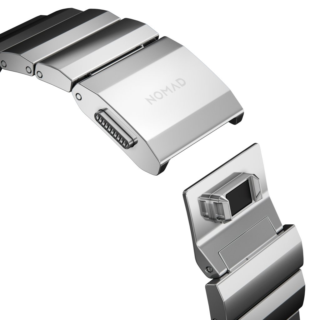Steel Band Apple Watch 45mm Series 7 Silver