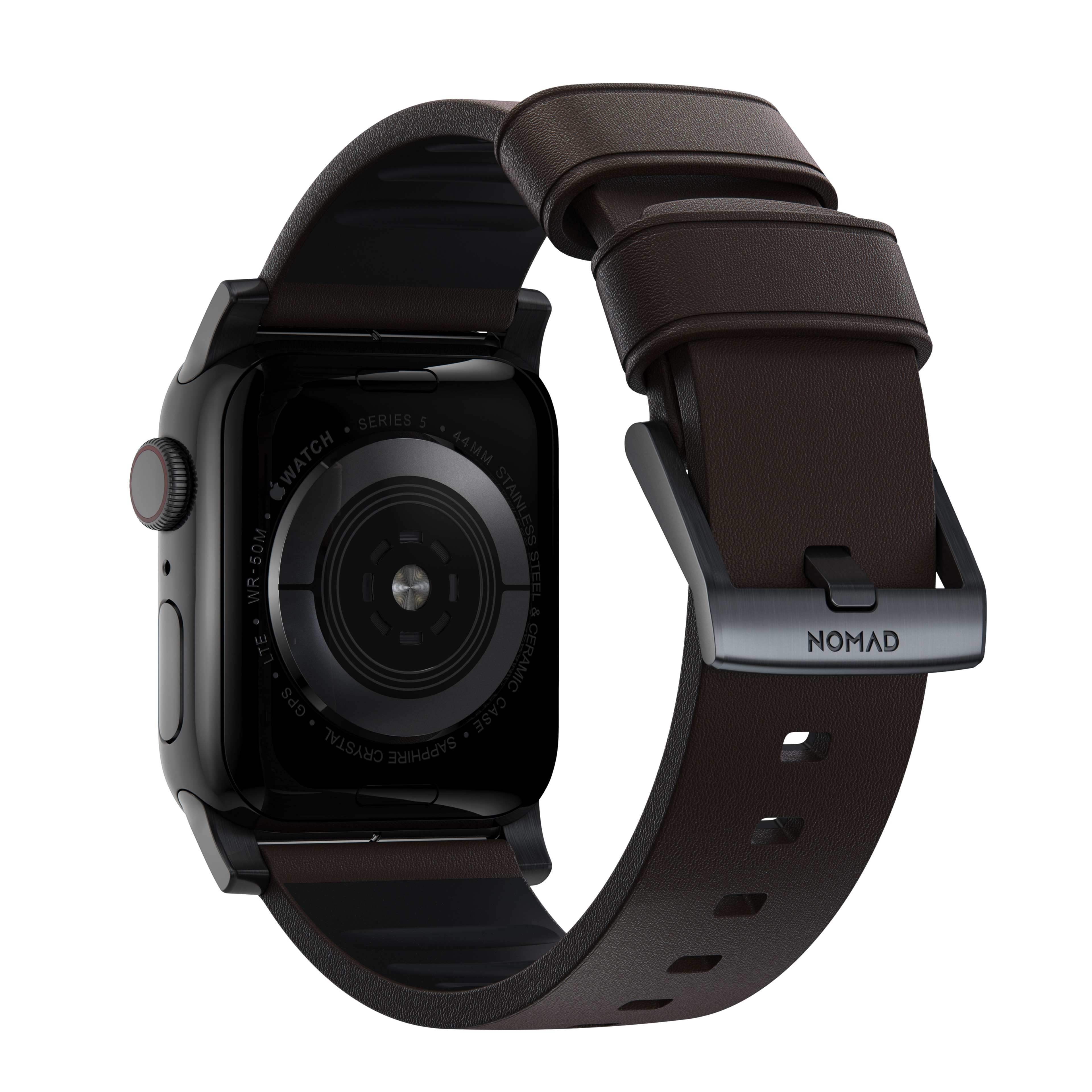 Active Band Pro Apple Watch 44mm Classic Brown (Black Hardware)