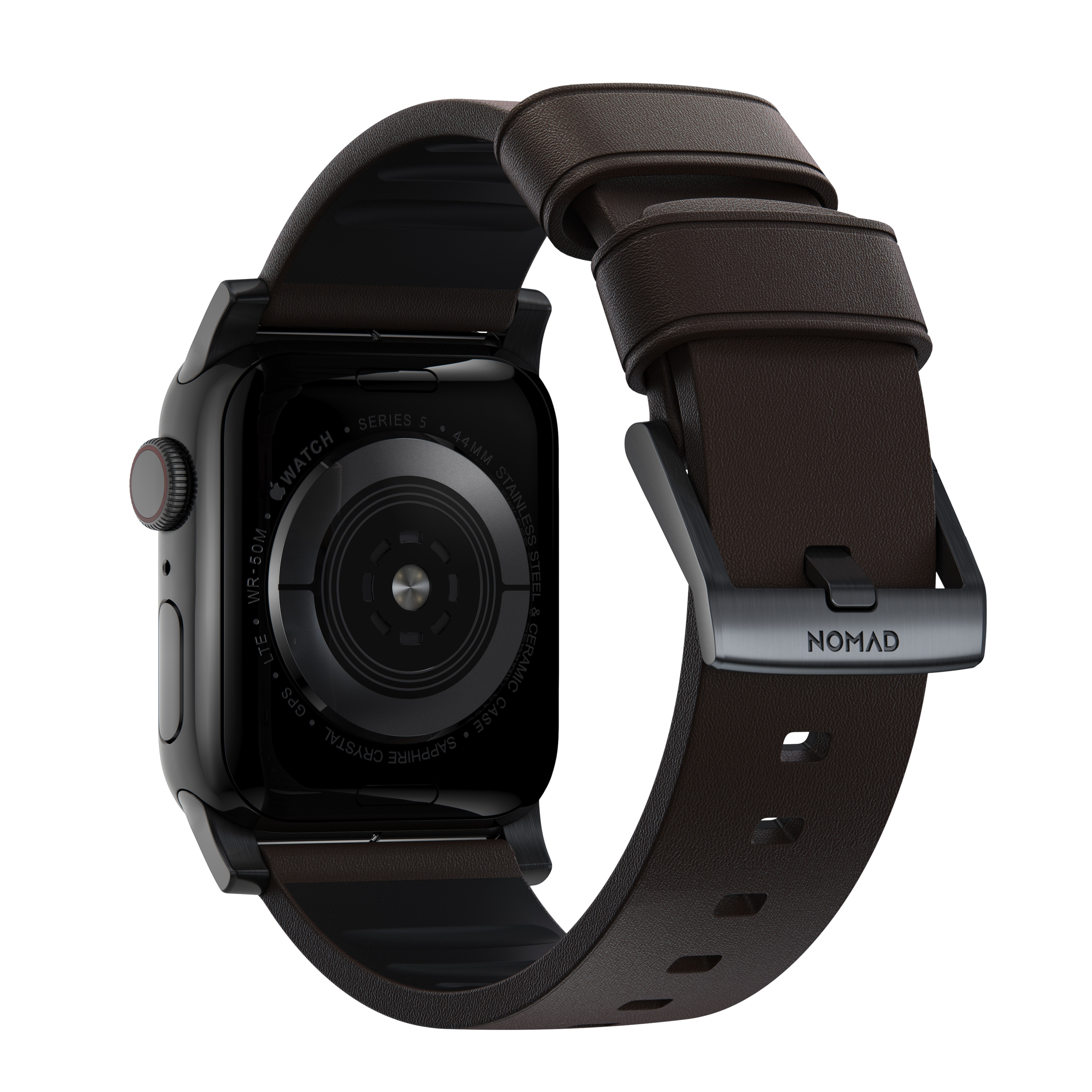 Active Band Pro Apple Watch 45mm Series 9 Classic Brown (Black Hardware)