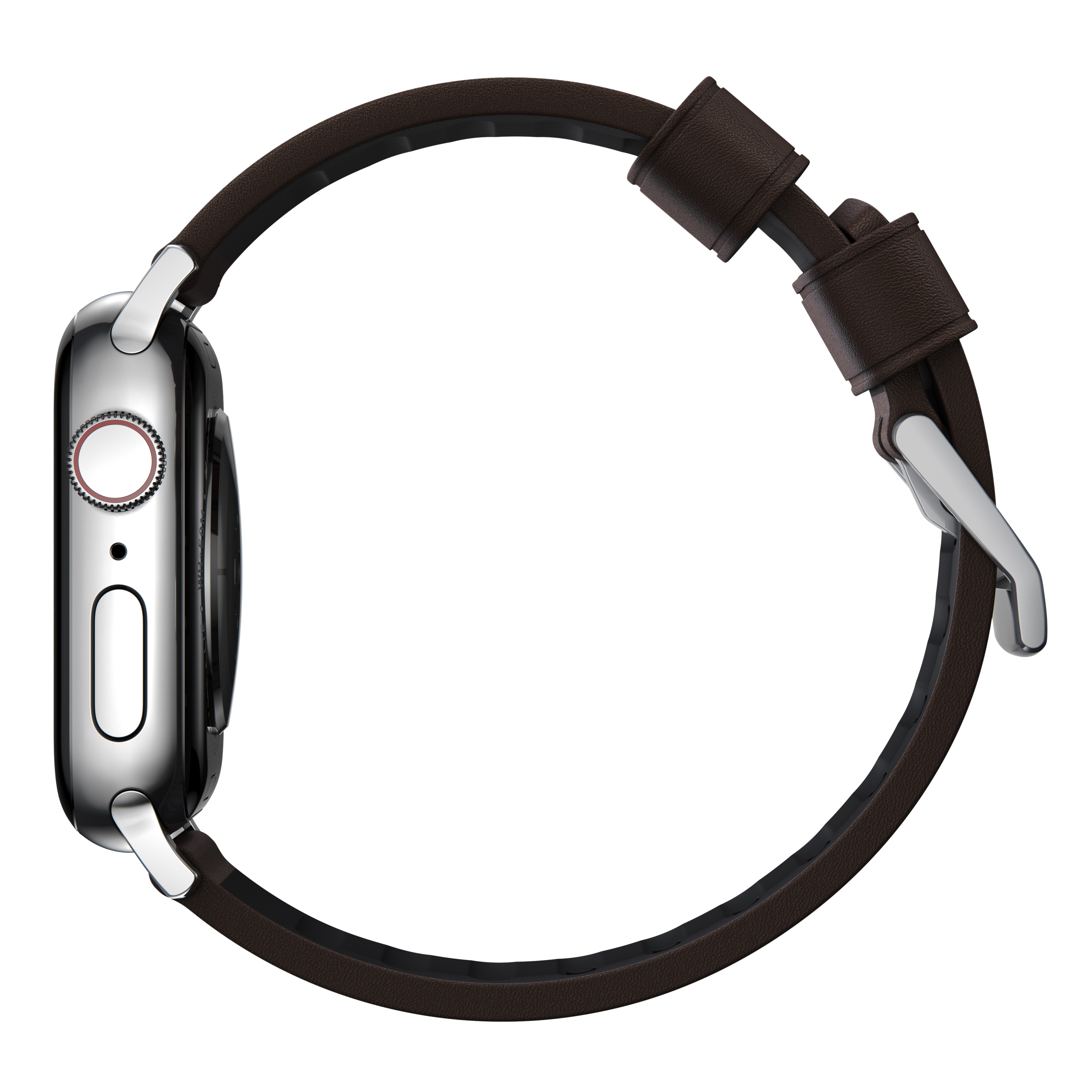 Active Band Pro Apple Watch 44mm Classic Brown (Silver Hardware)