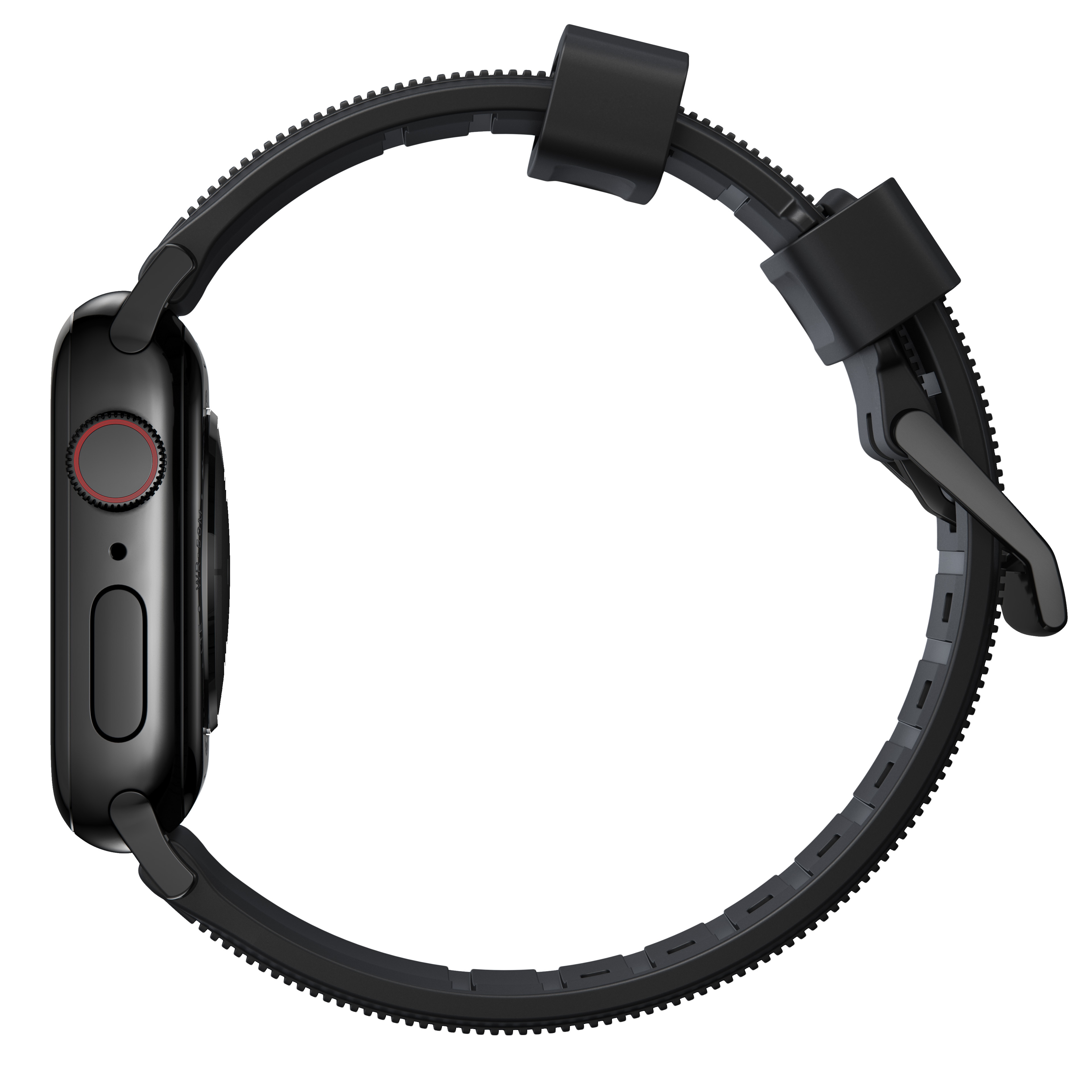 Rugged Band Apple Watch Ultra 2 49mm Black (Black Hardware)