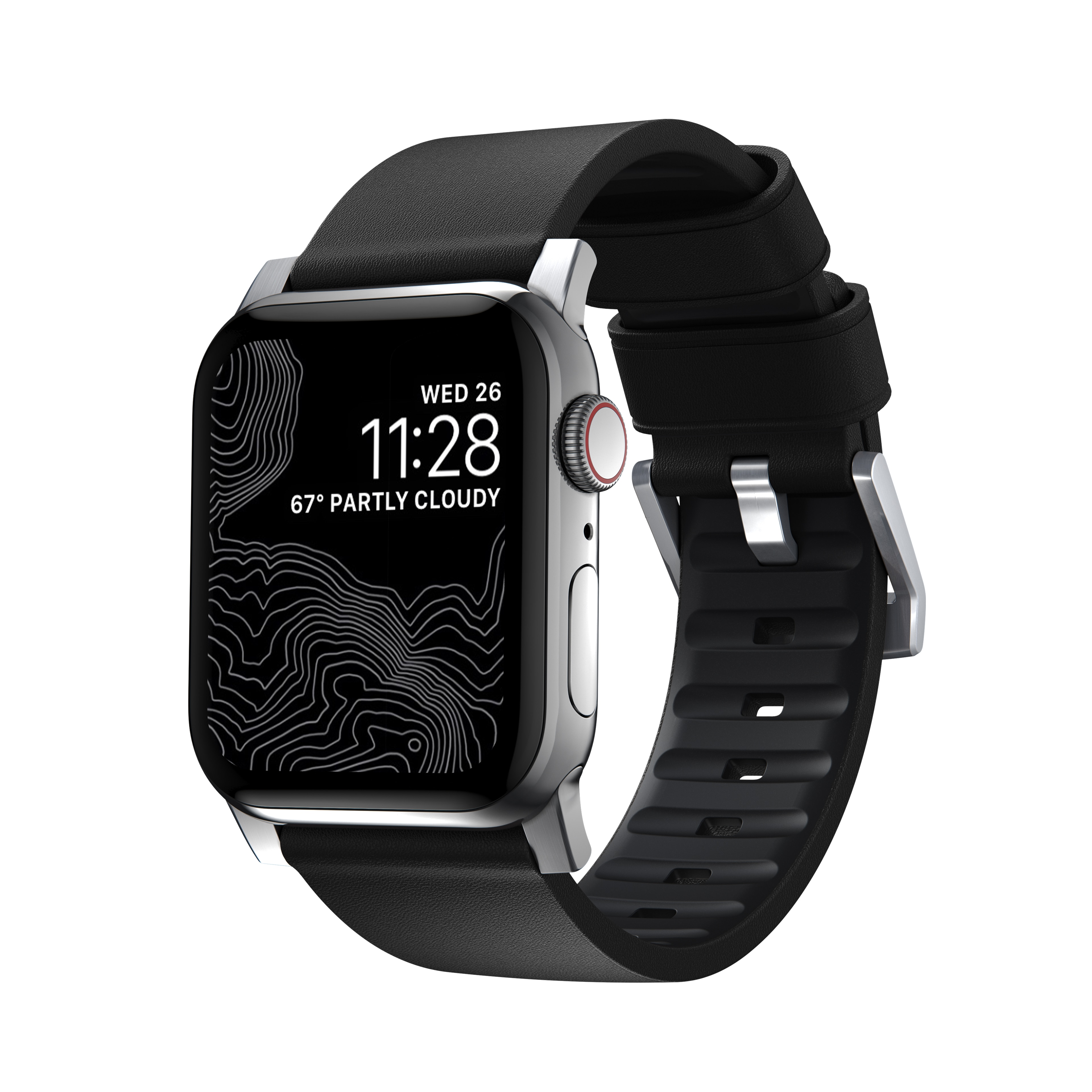 Active Band Pro Apple Watch Ultra 49mm Black (Silver Hardware)