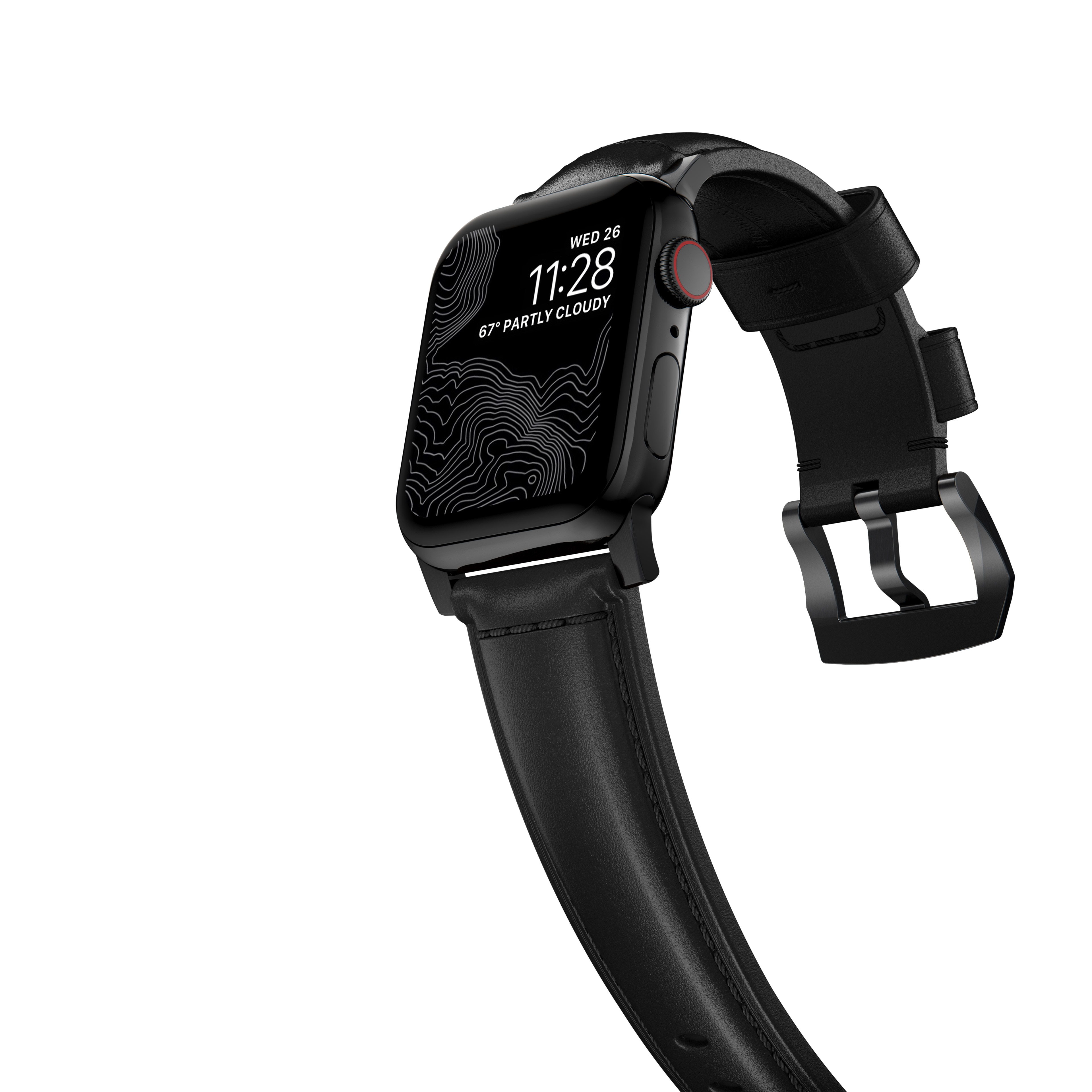 Traditional Band Apple Watch 38mm Black (Black Hardware)