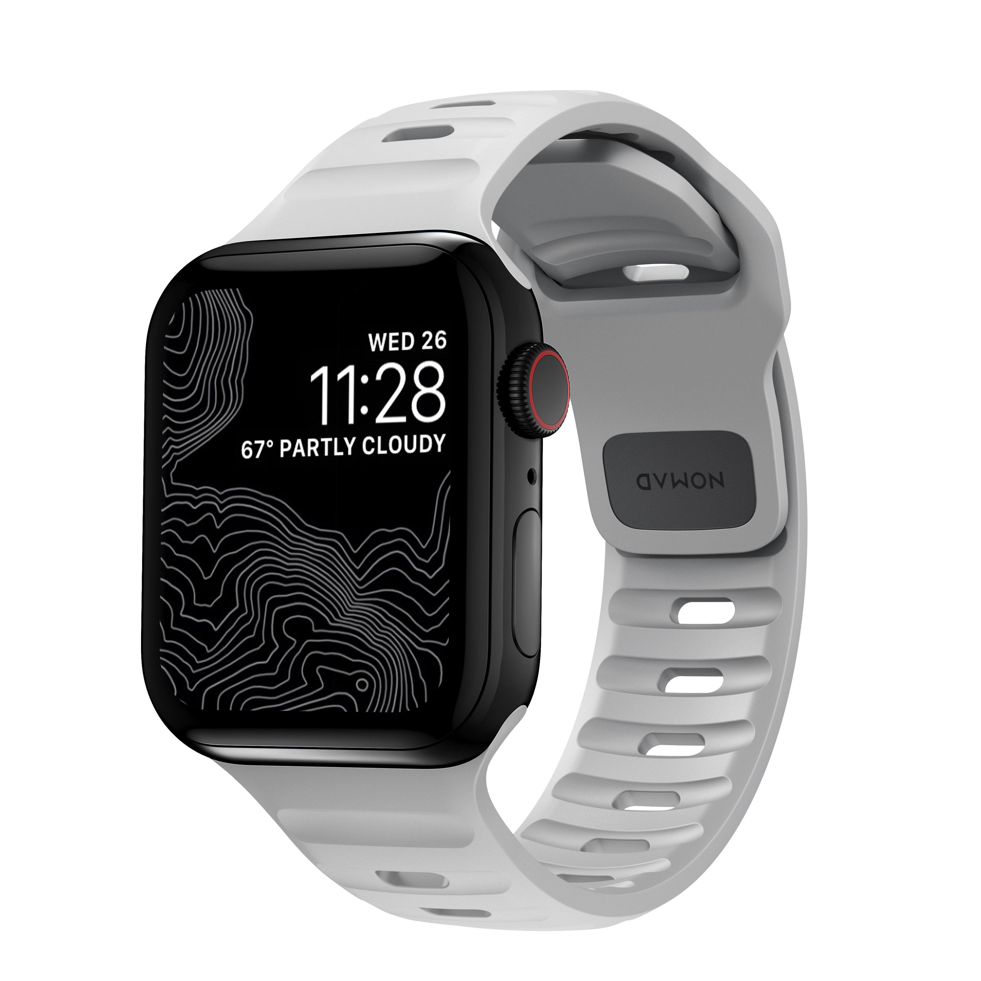 Sport Band Apple Watch 45mm Series 9 Lunar Grey