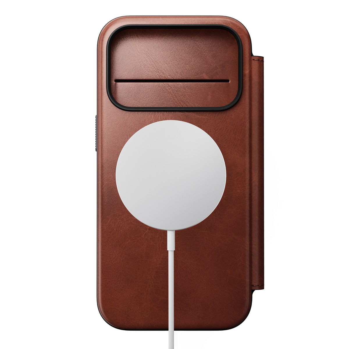 Modern Horween Leather Folio MagSafe iPhone 17 Pro Olde Dublin