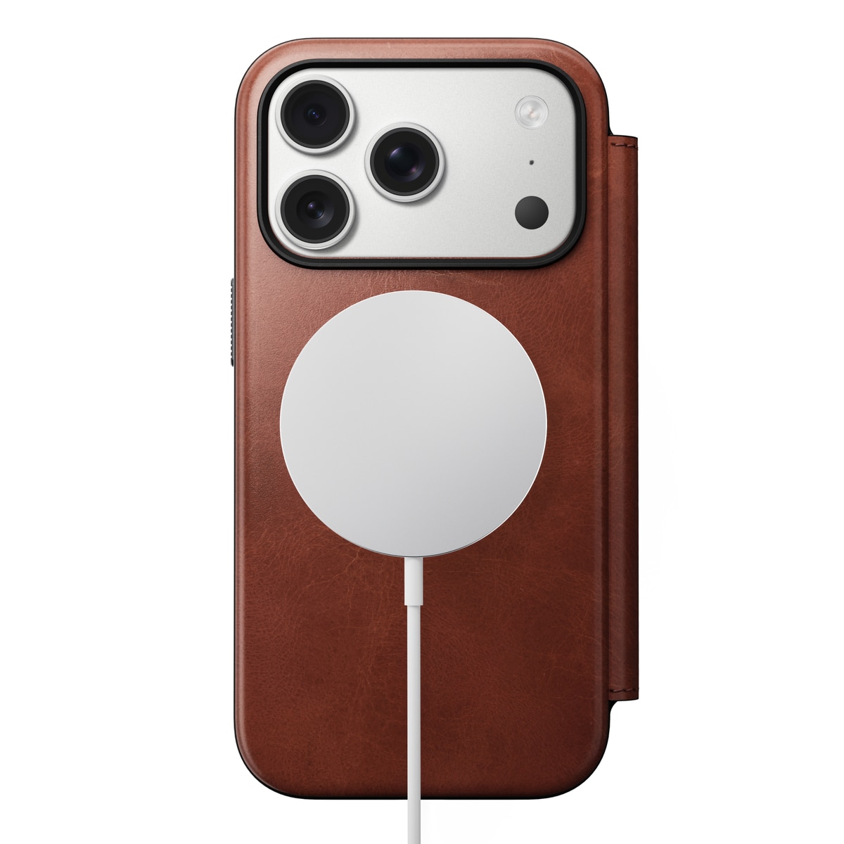 Modern Horween Leather Folio MagSafe iPhone 17 Pro Olde Dublin