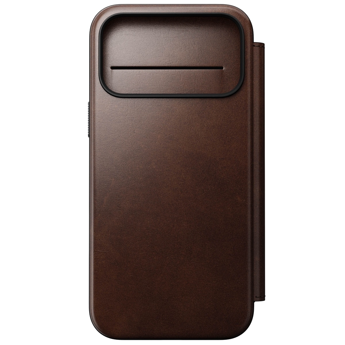 Modern Horween Leather Folio MagSafe iPhone 17 Pro Max Rustic Brown