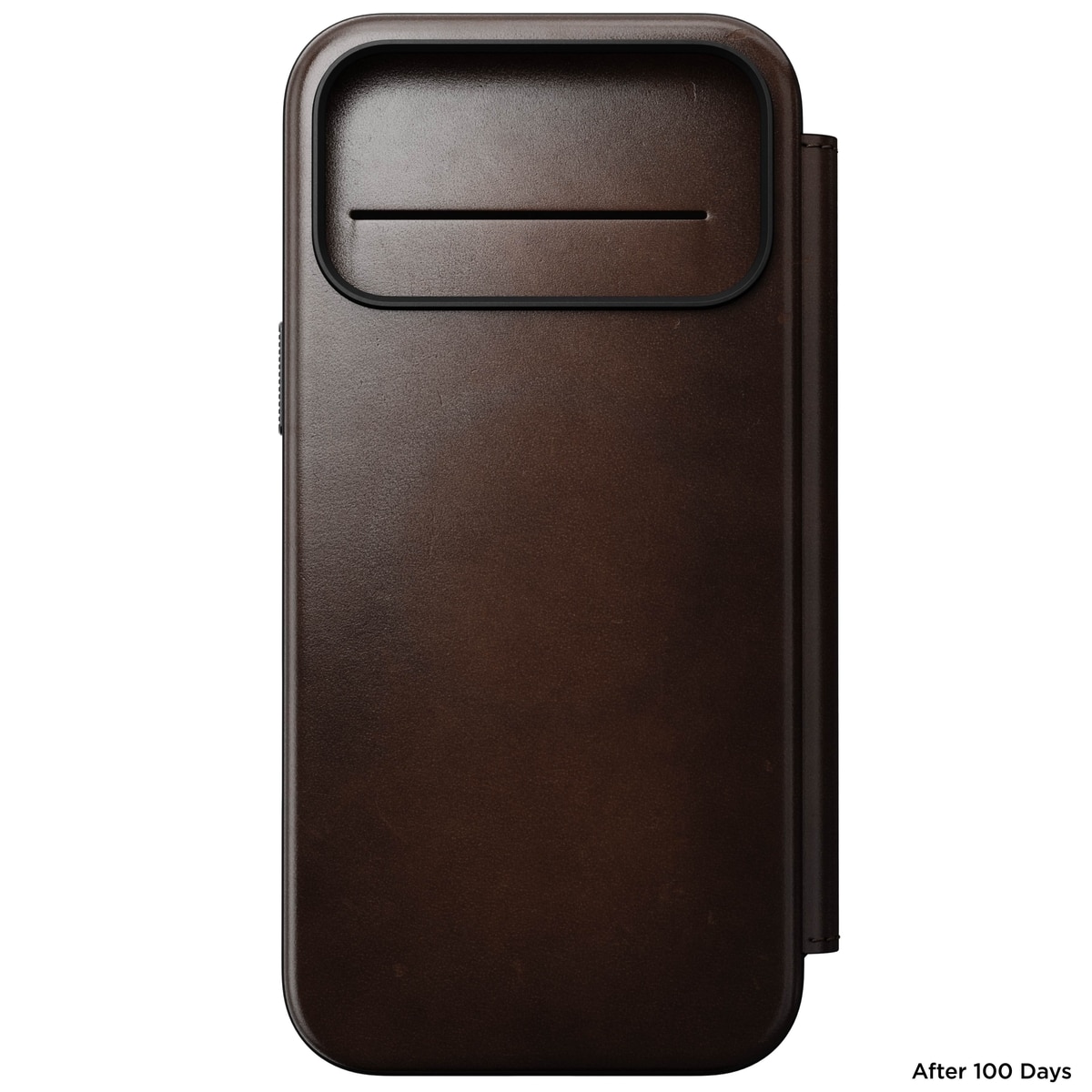 Modern Horween Leather Folio MagSafe iPhone 17 Pro Max Rustic Brown