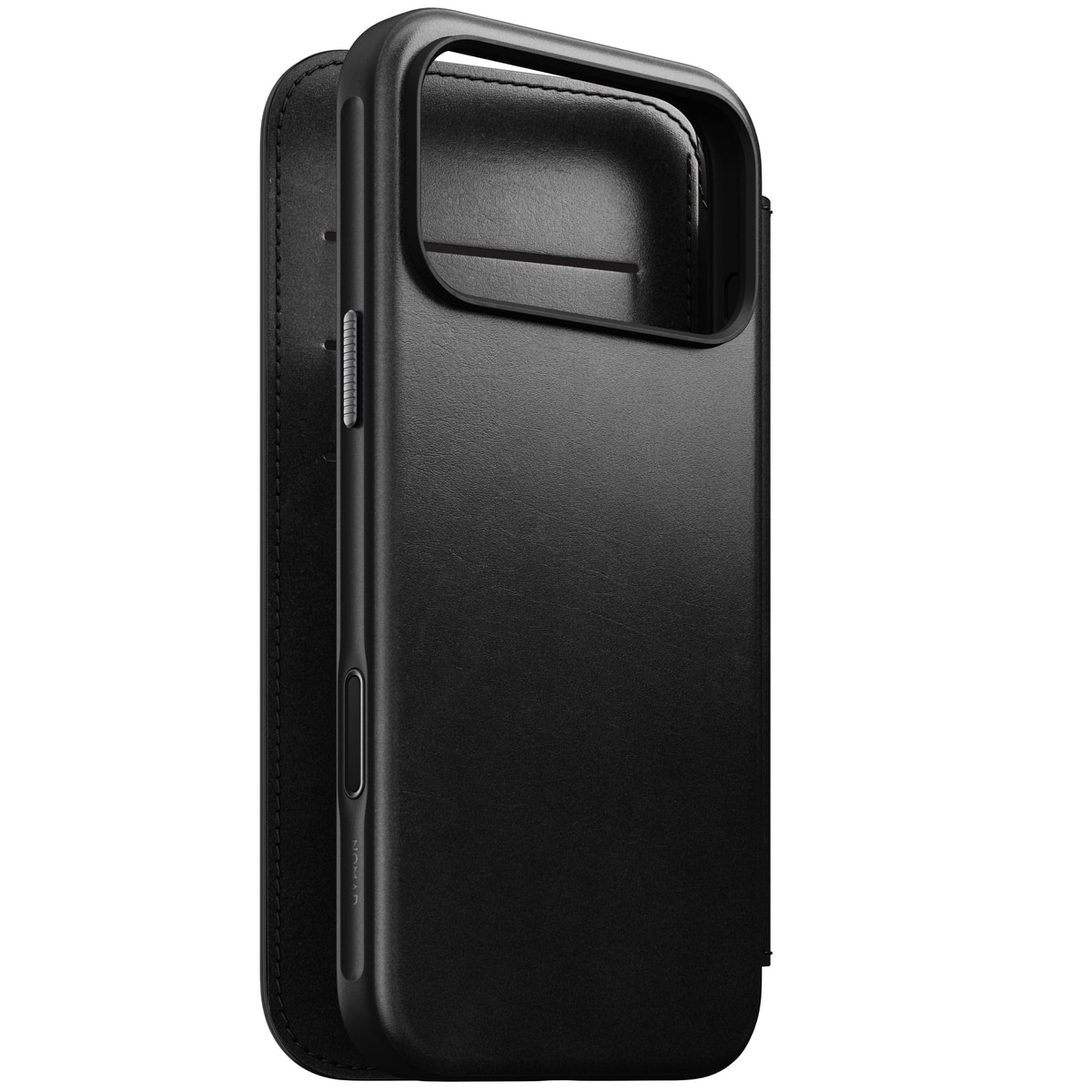 Modern Horween Leather Folio MagSafe iPhone 17 Pro Max Black