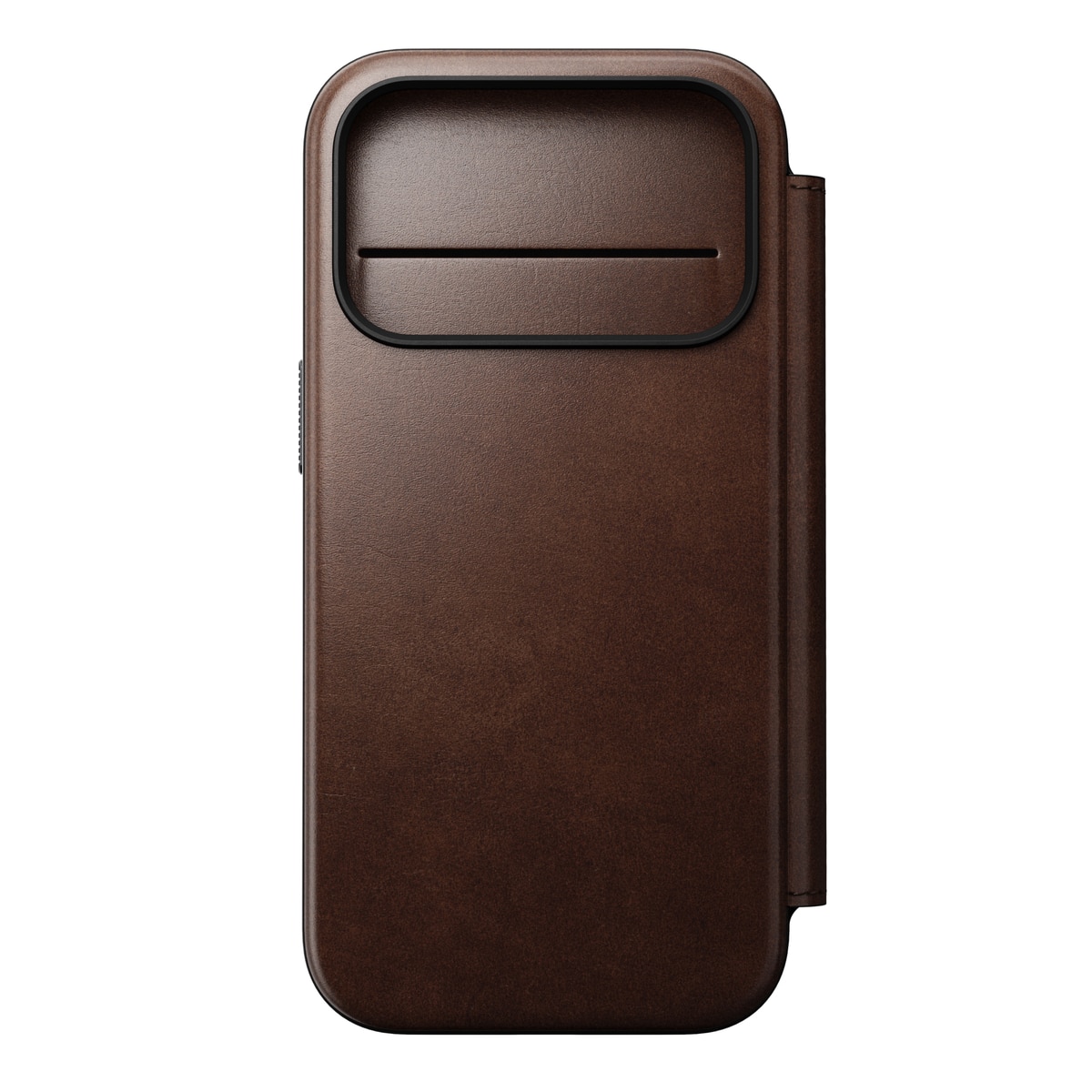 Modern Horween Leather Folio MagSafe iPhone 17 Pro Rustic Brown
