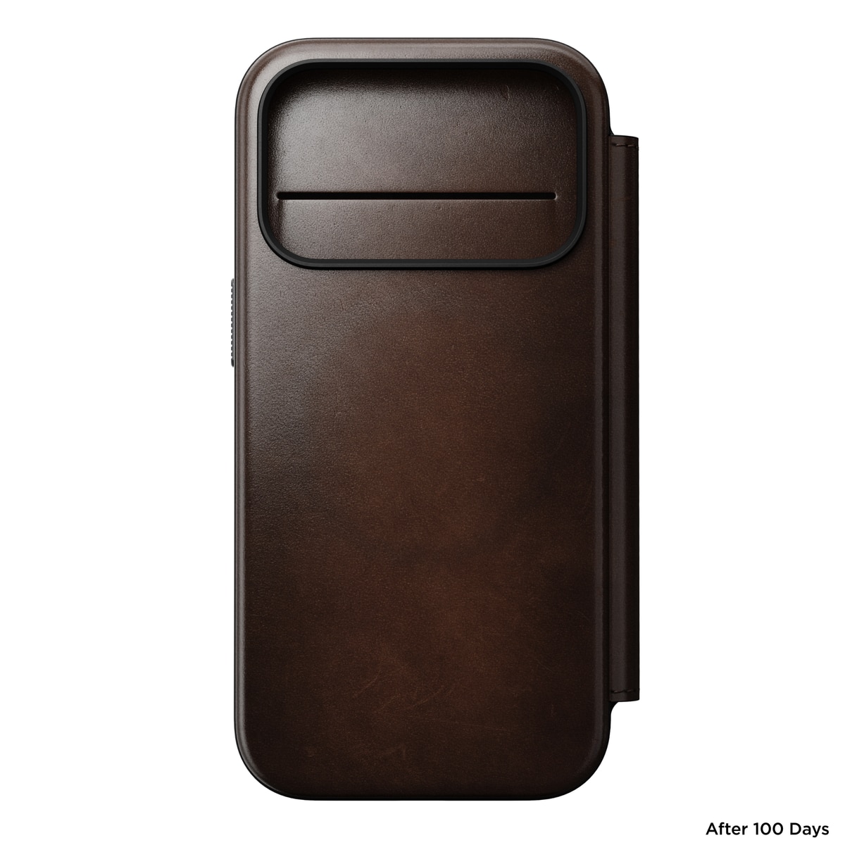 Modern Horween Leather Folio MagSafe iPhone 17 Pro Rustic Brown
