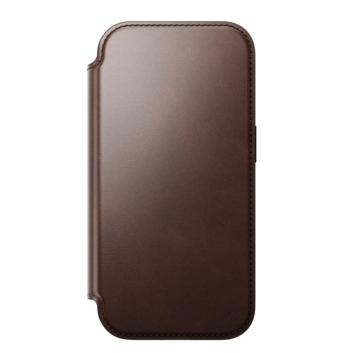 Modern Horween Leather Folio MagSafe iPhone 17 Pro Rustic Brown
