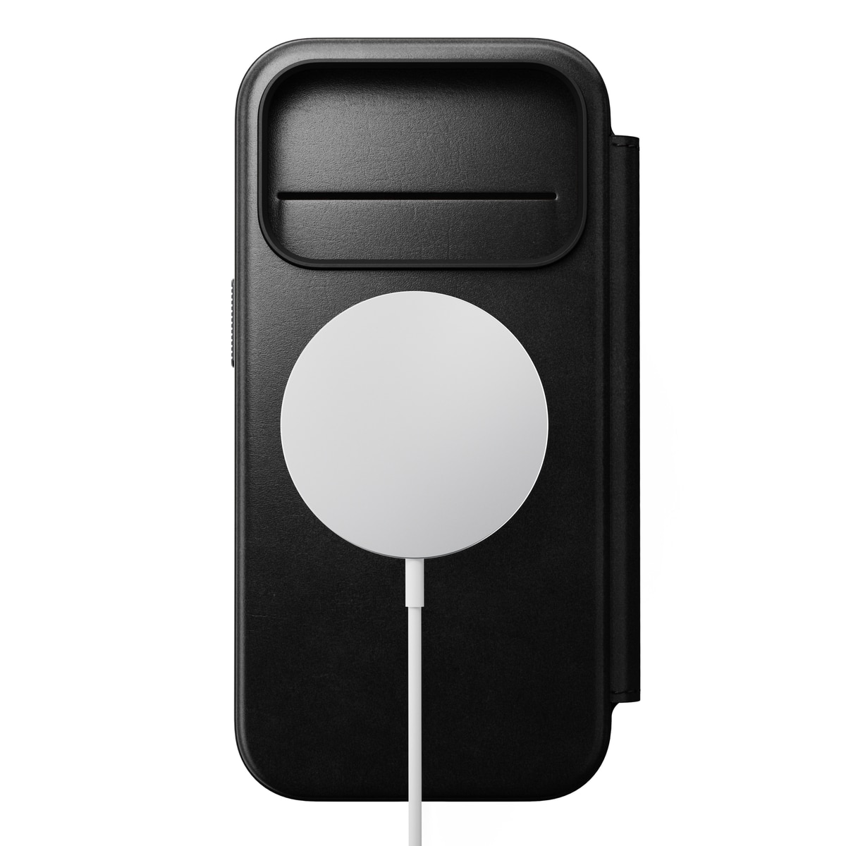 Modern Horween Leather Folio MagSafe iPhone 17 Pro Black