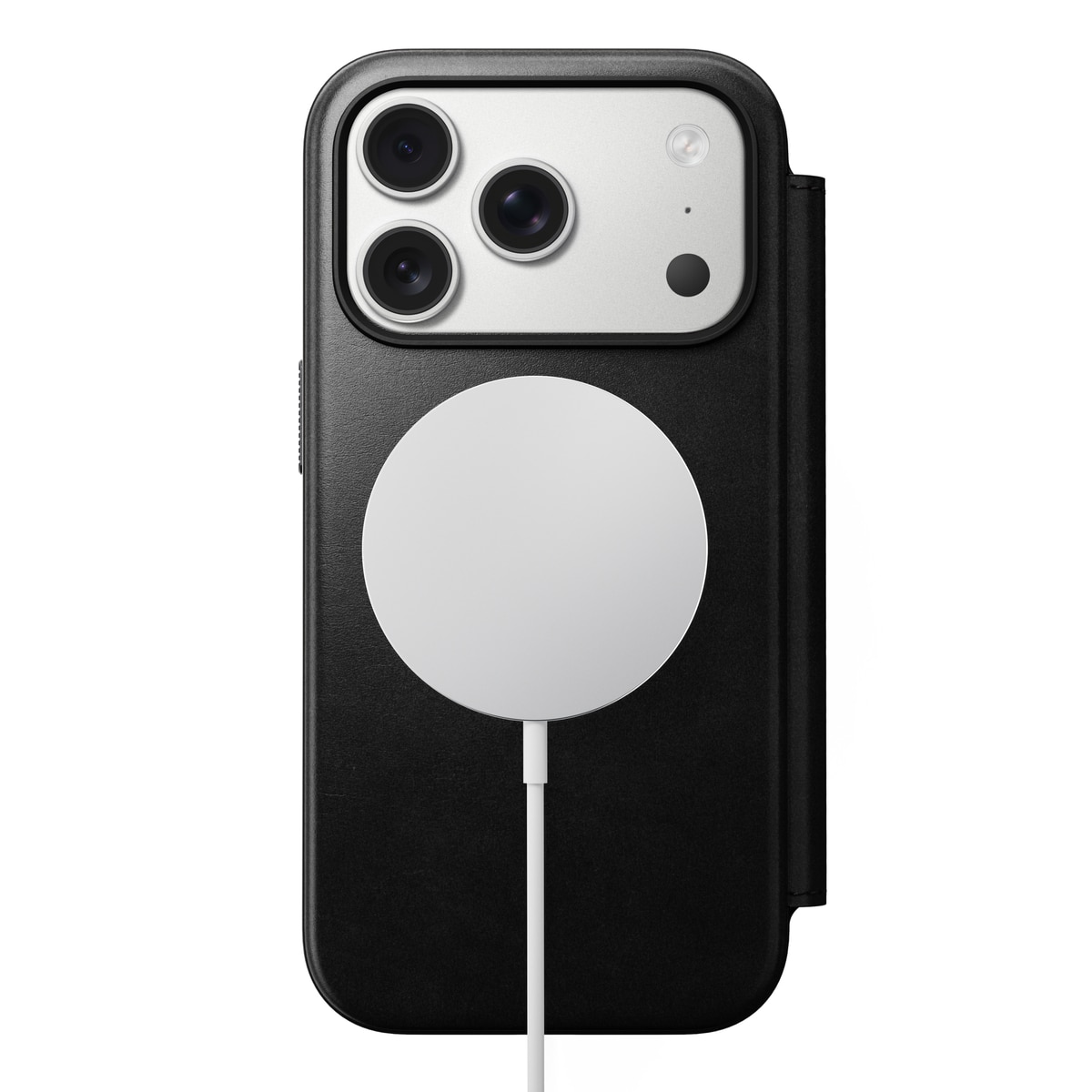 Modern Horween Leather Folio MagSafe iPhone 17 Pro Black