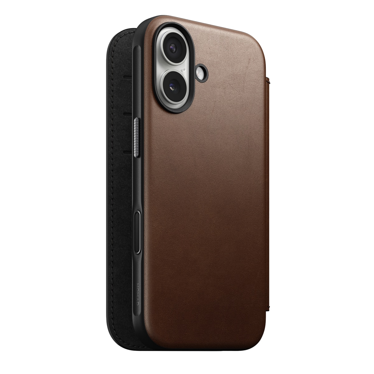 Modern Leather Folio MagSafe iPhone 17 Brown