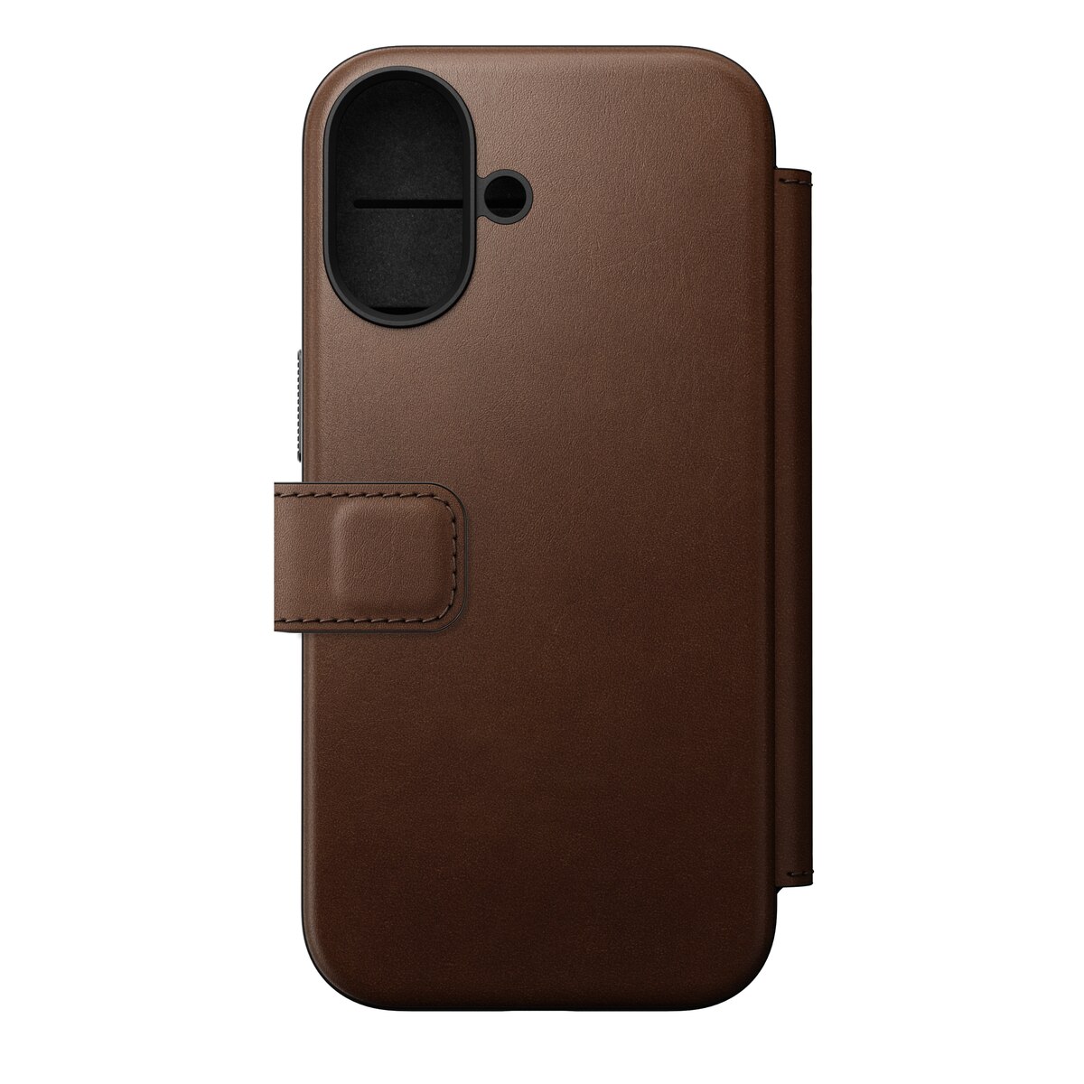 Modern Leather Folio MagSafe iPhone 17 Brown