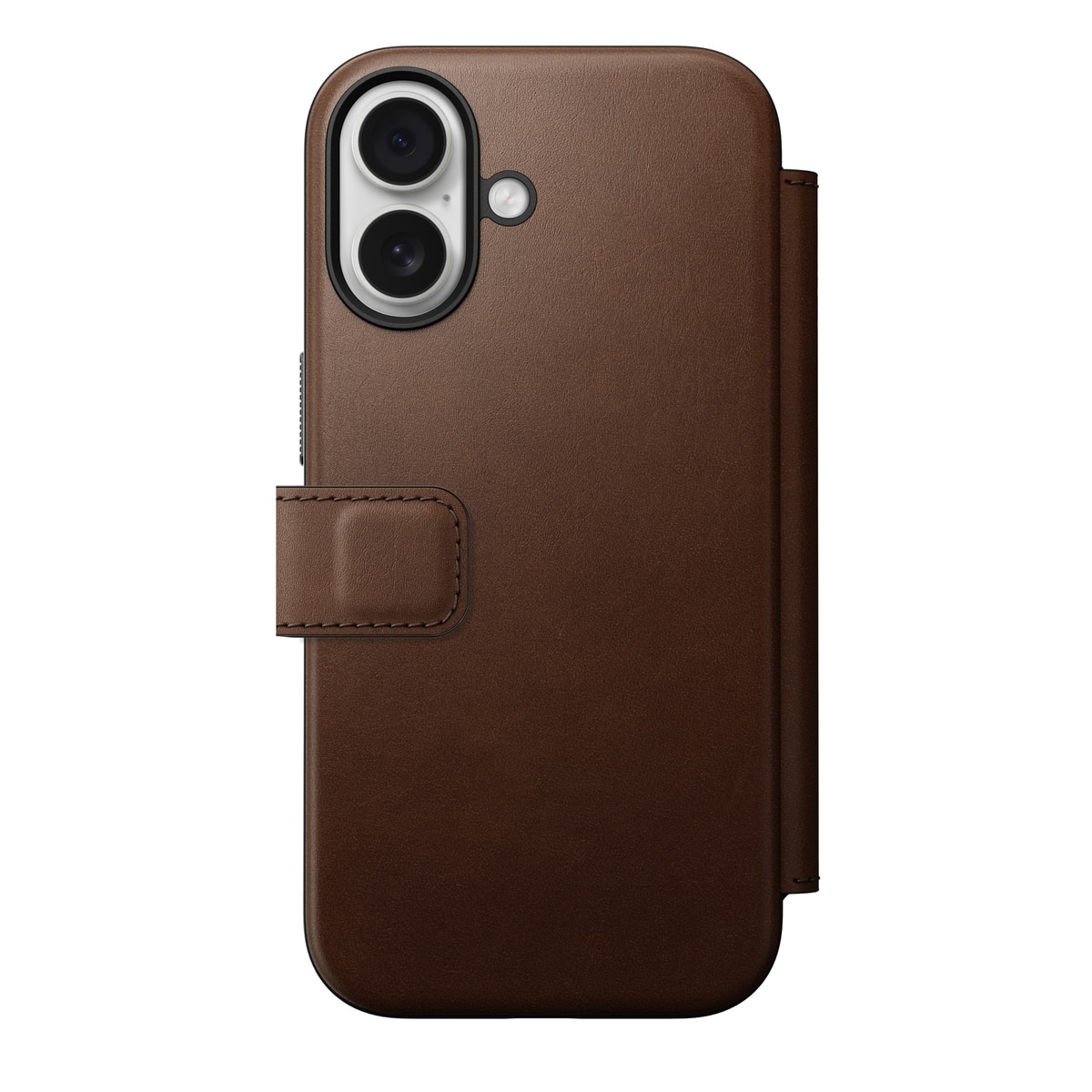 Modern Leather Folio MagSafe iPhone 17 Brown
